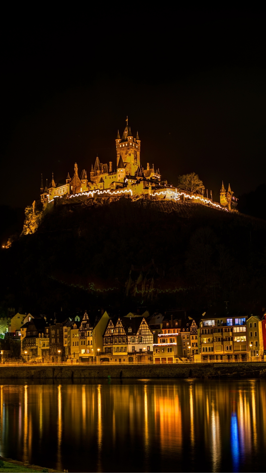 1099205 Bildschirmschoner und Hintergrundbilder Burg Cochem auf Ihrem Telefon. Laden Sie  Bilder kostenlos herunter