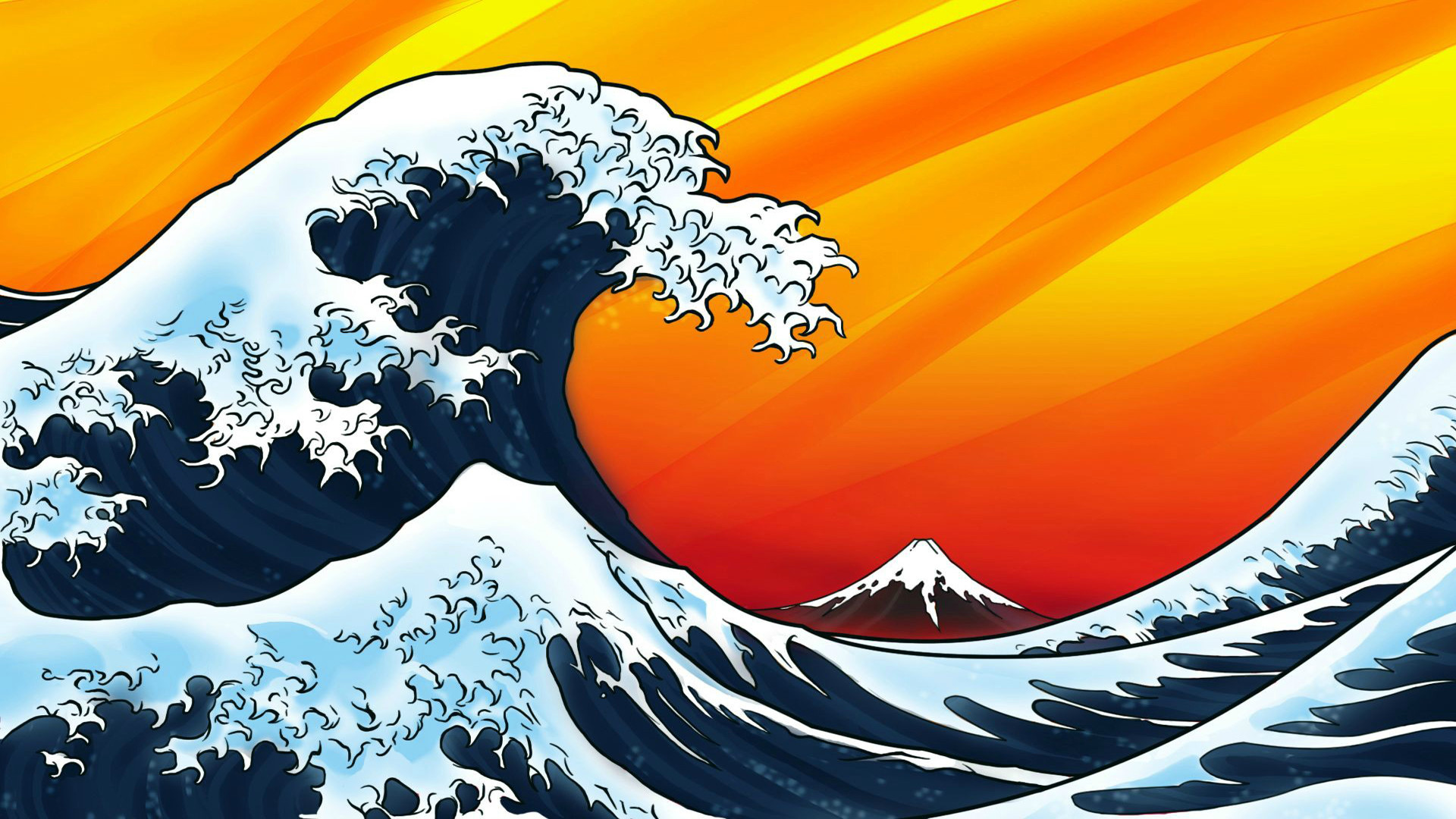 664770 descargar fondo de pantalla la gran ola de kanagawa, artístico: protectores de pantalla e imágenes gratis