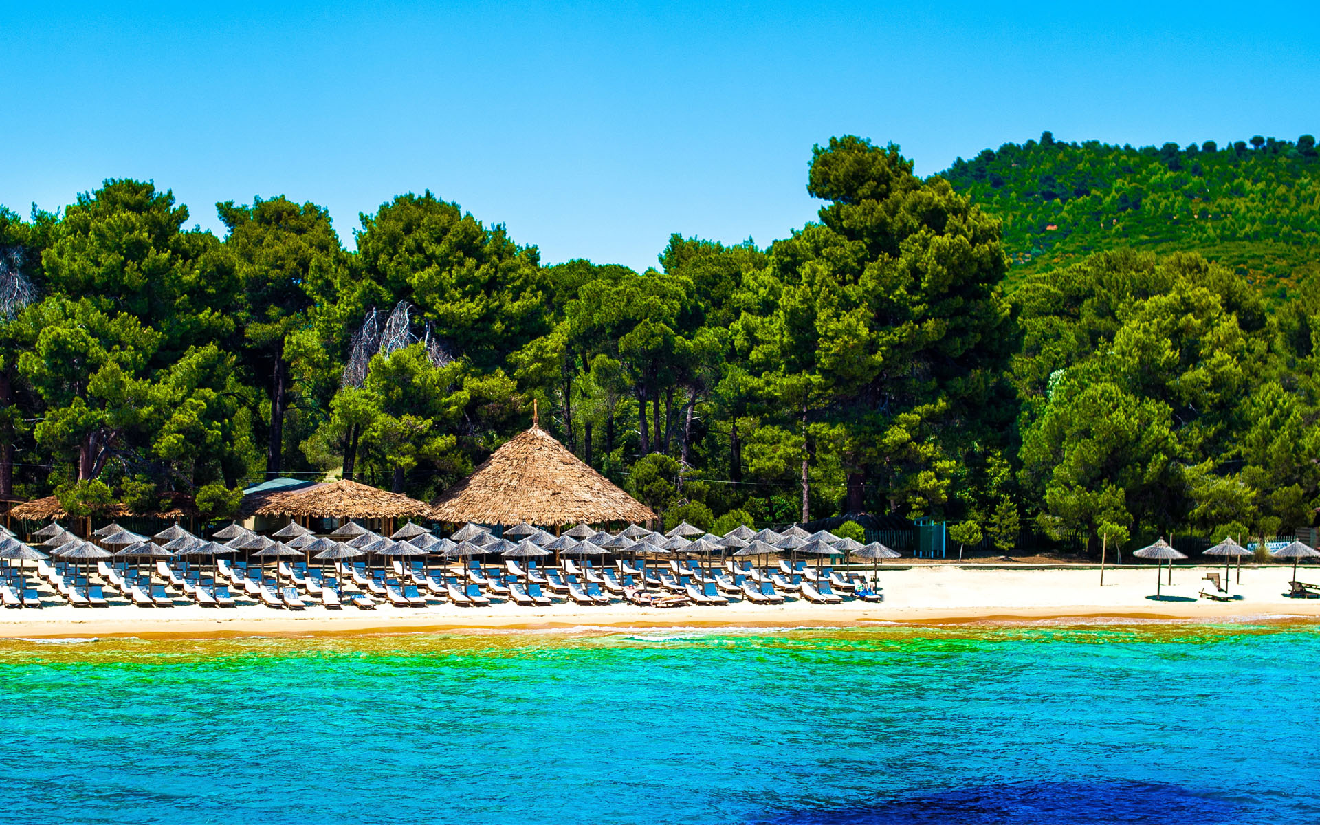 Free download wallpaper Ocean, Resort, Greece, Man Made, Skiathos on your PC desktop