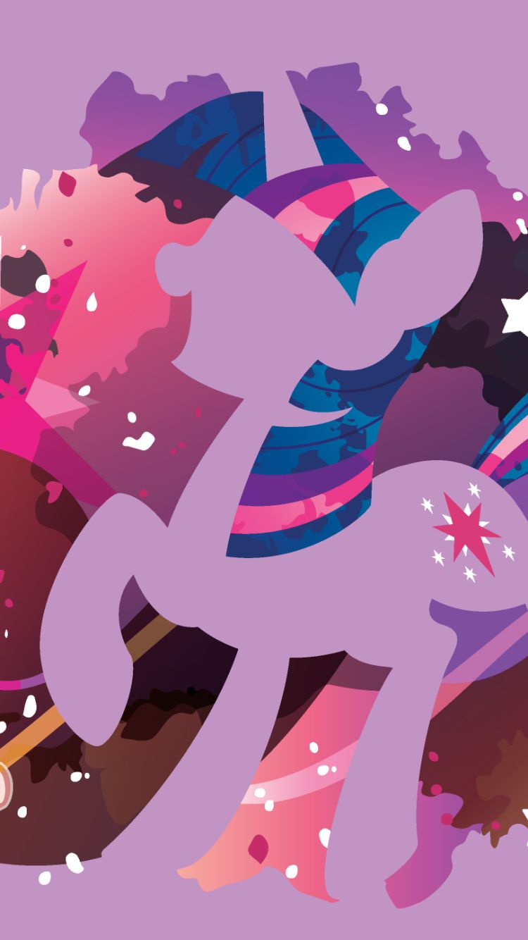 Téléchargez des papiers peints mobile Mon Petit Poney, Étincelle Crépusculaire, Minimaliste, Séries Tv, My Little Pony : Les Amies C'est Magique gratuitement.