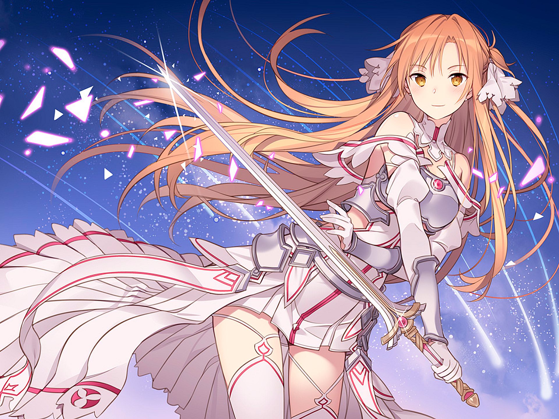 anime, sword art online: alicization, asuna yuuki, sword art online iphone wallpaper