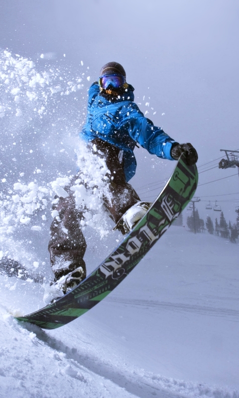 Download mobile wallpaper Sports, Winter, Snow, Snowboarding for free.