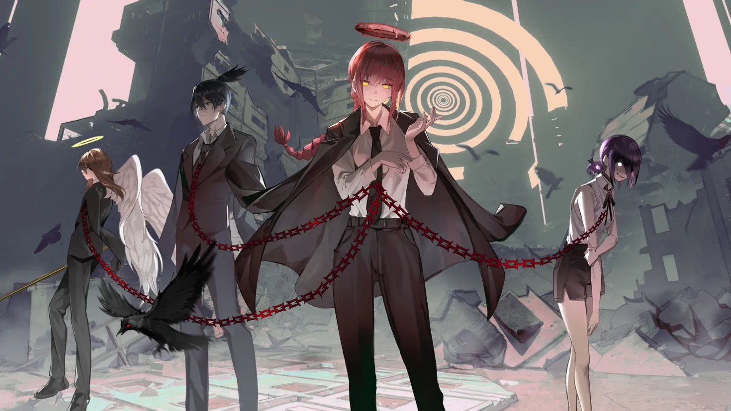 Fondo de pantalla de PC Chainsaw Man, Animado, Reze (Hombre Motosierra