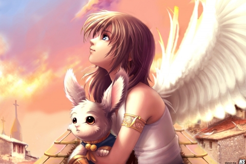 Download mobile wallpaper Anime, Angel for free.