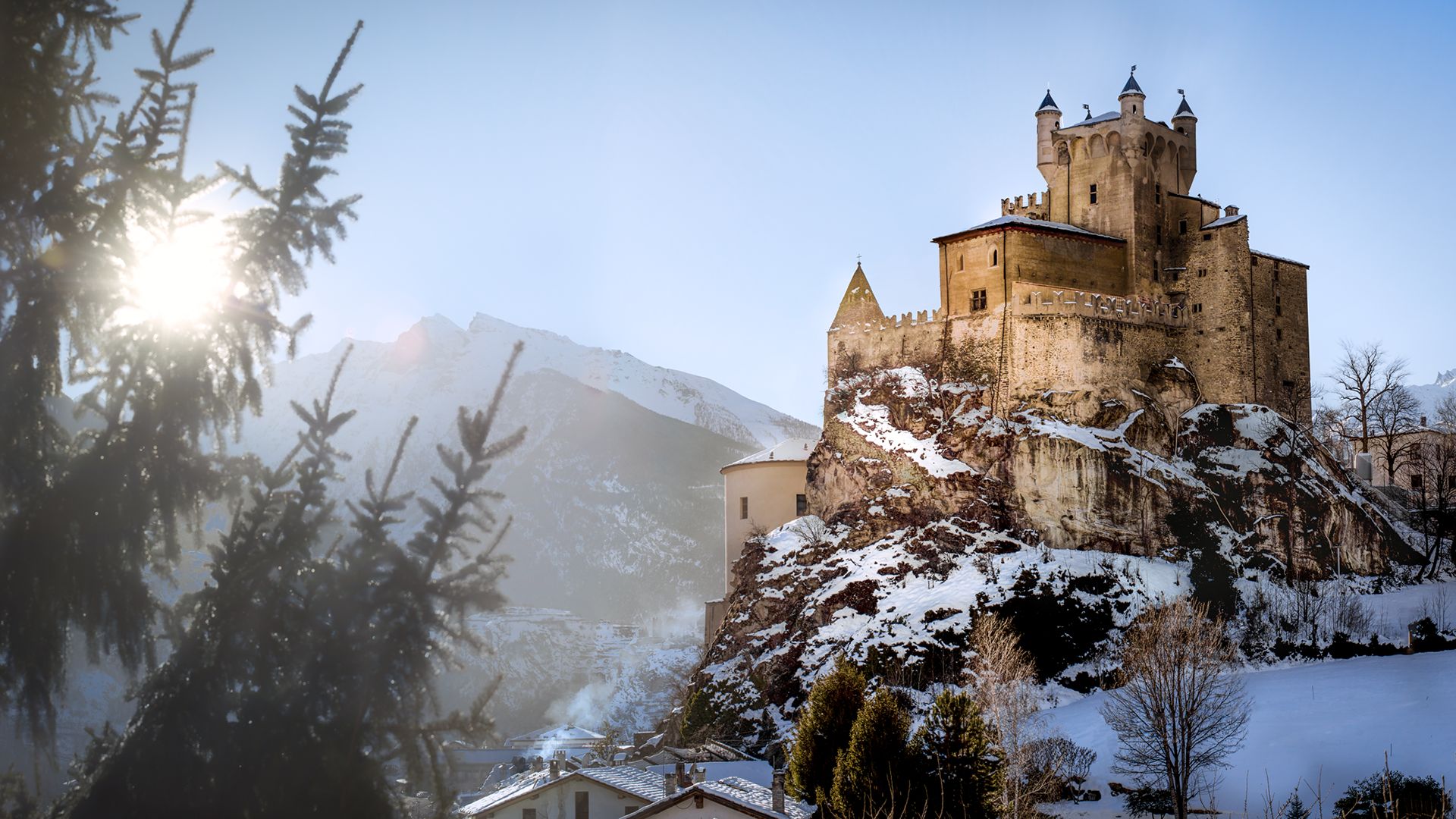 Laden Sie Schloss Von Saint Pierre HD-Desktop-Hintergründe herunter