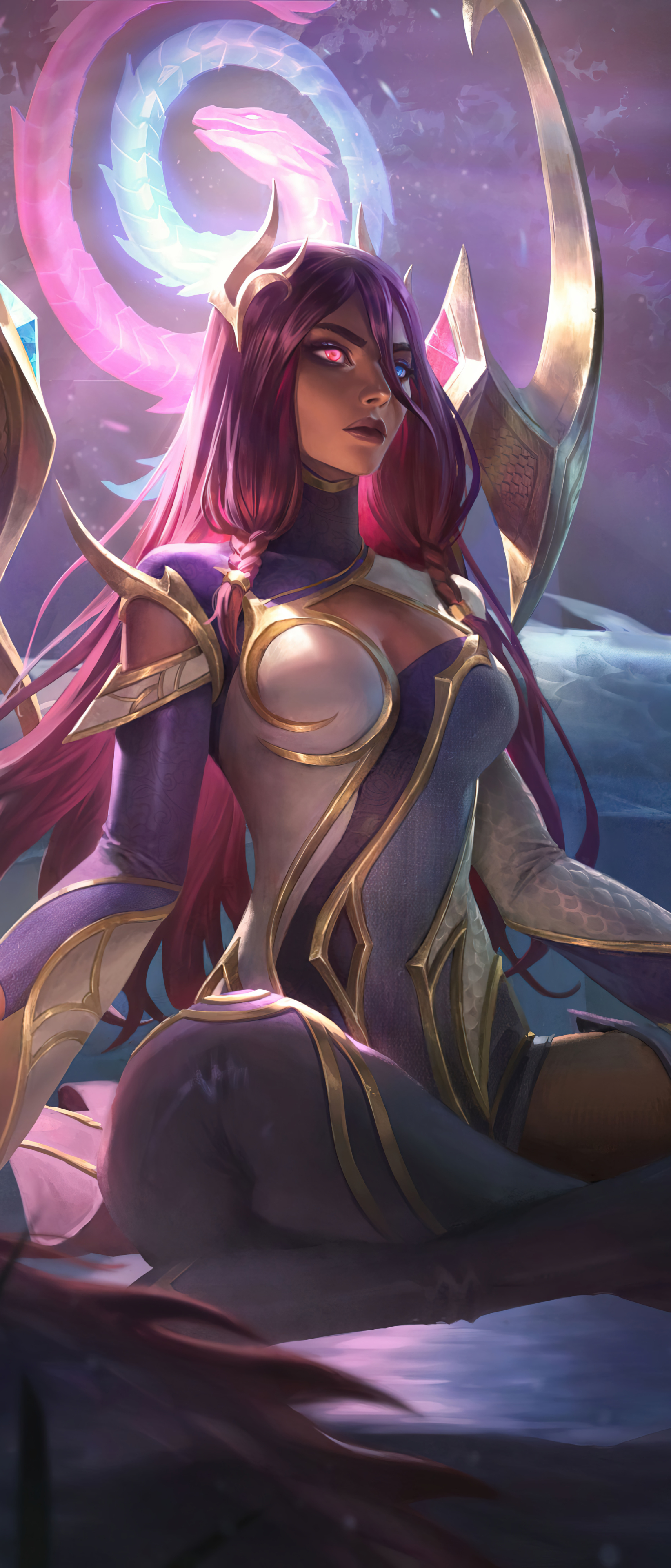 Download mobile wallpaper League Of Legends, Video Game, Karma (League Of Legends) for free.