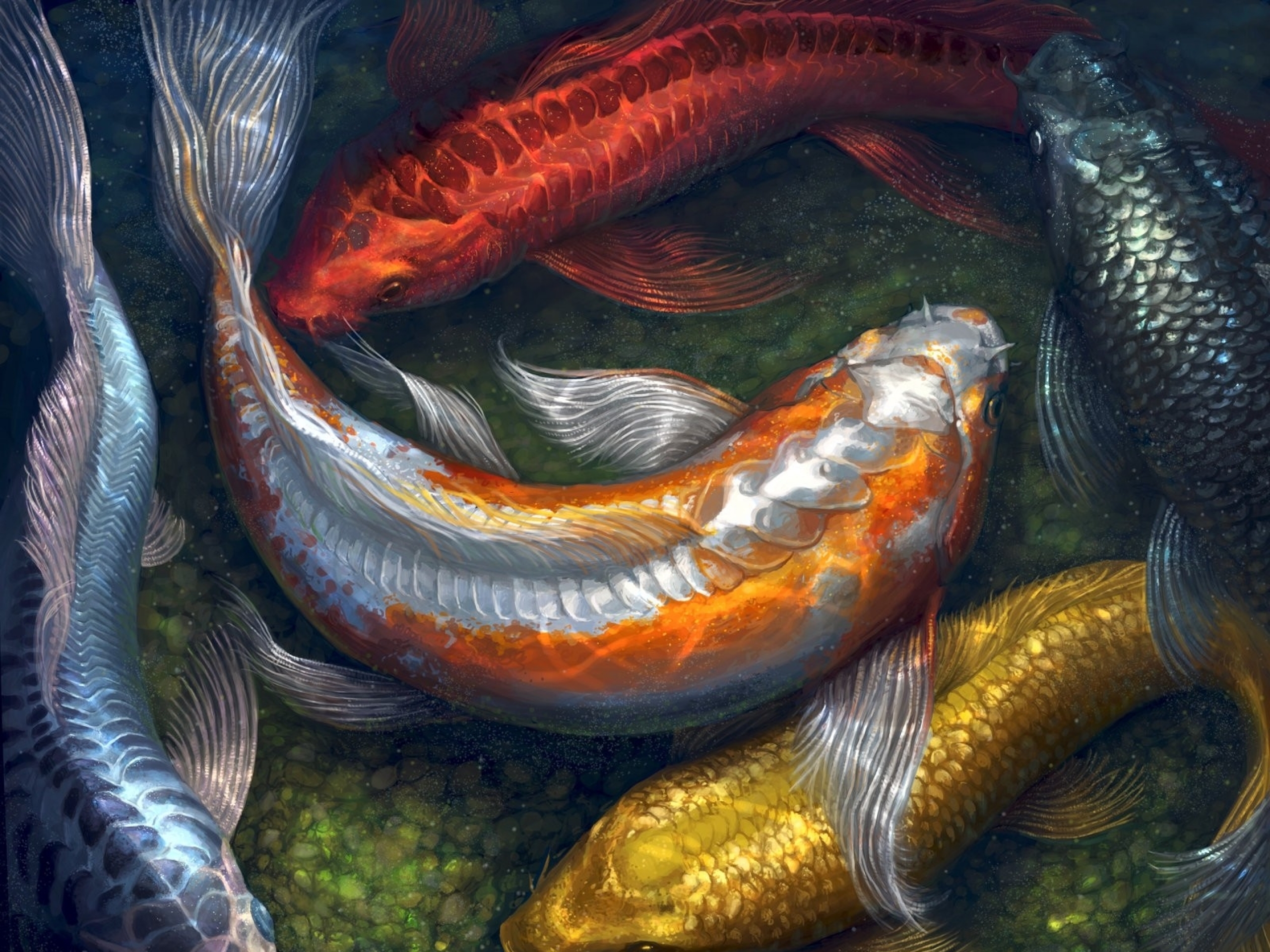 animal, koi, fishes