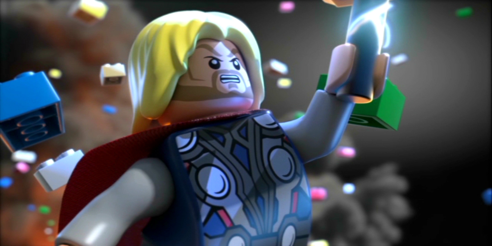 Baixar papel de parede para celular de Lego Marvel Super Heroes, Lego, Thor, Videogame gratuito.
