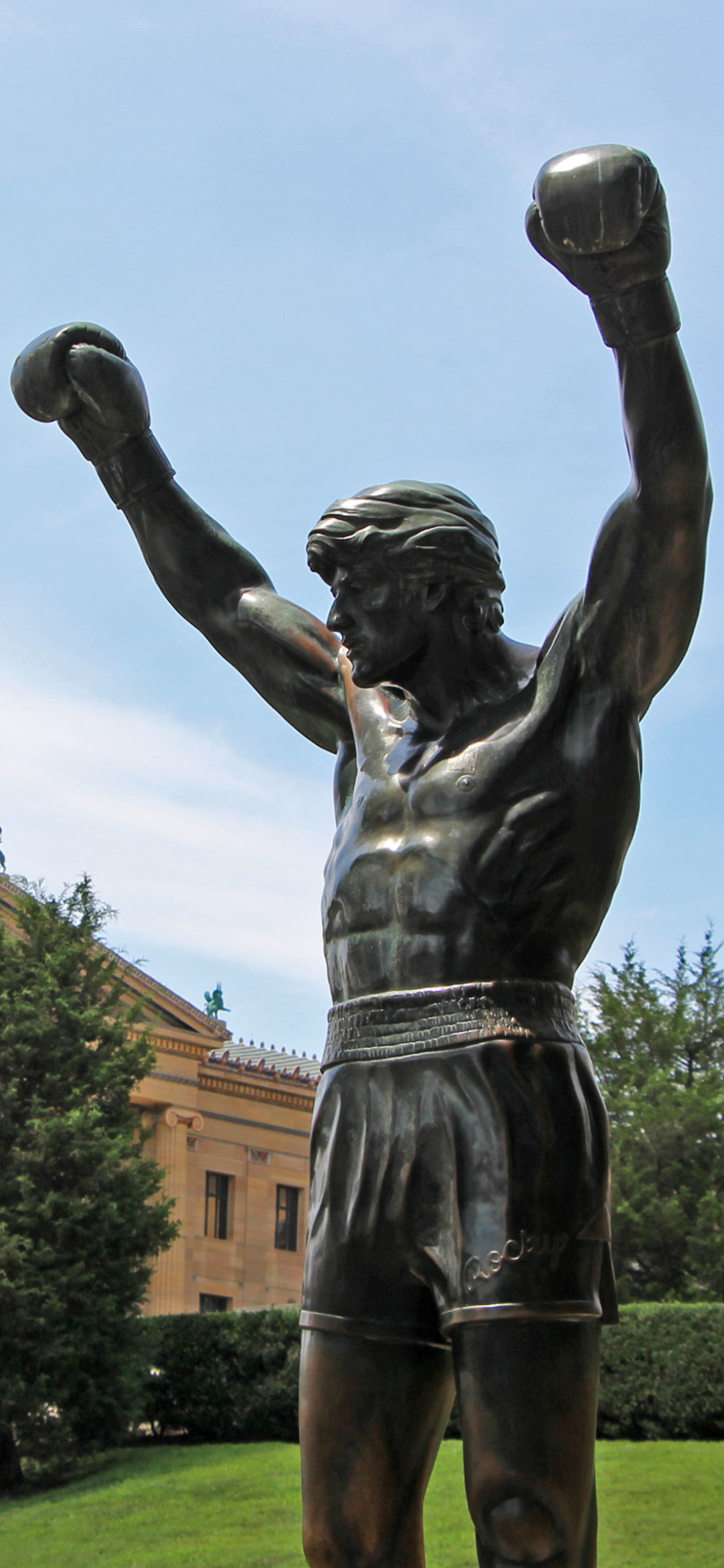 Download mobile wallpaper Statue, Man Made, Rocky Balboa for free.