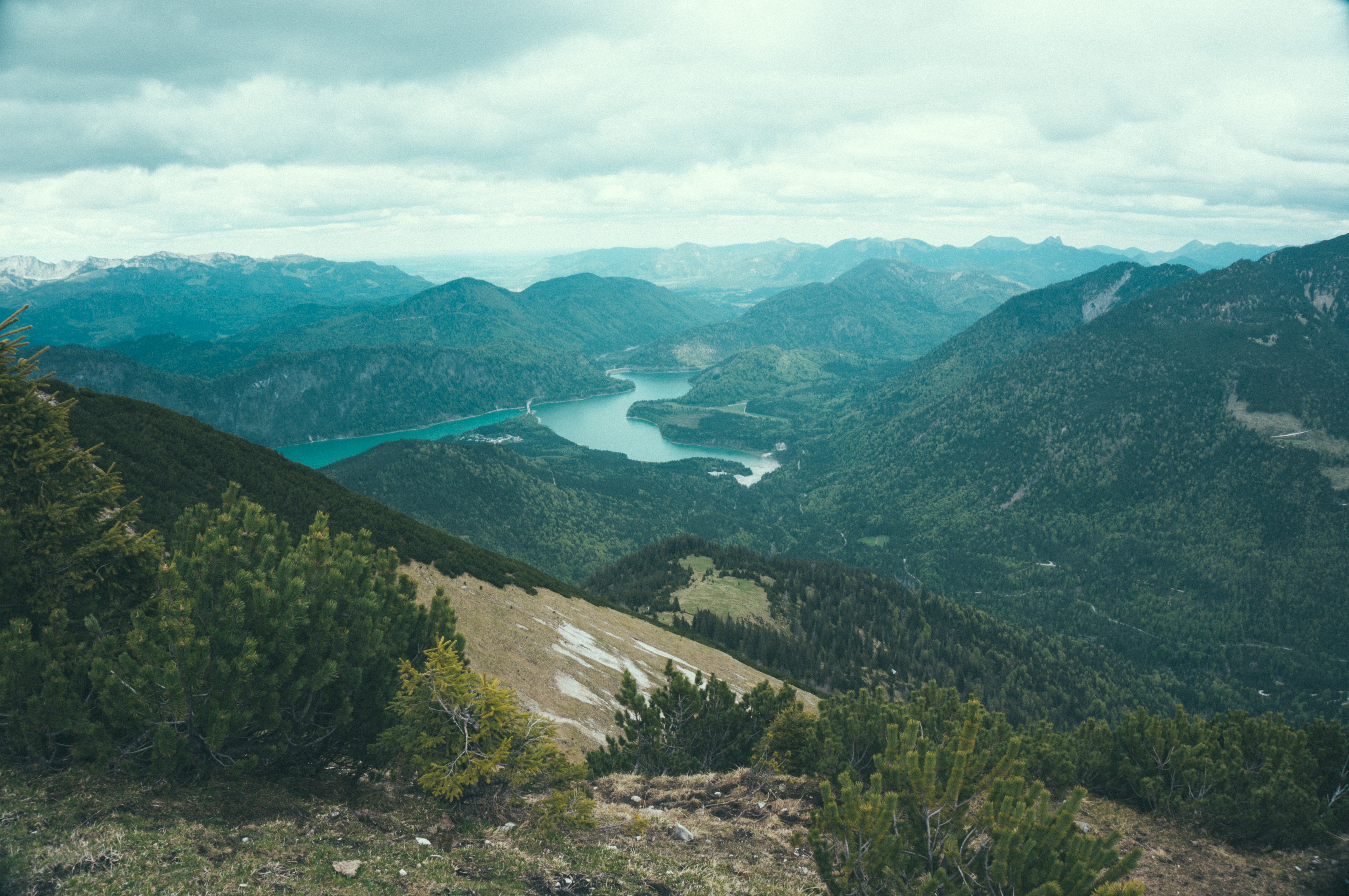 Descarga gratis la imagen Naturaleza, Montañas, Vista Desde Arriba, Lago en el escritorio de tu PC