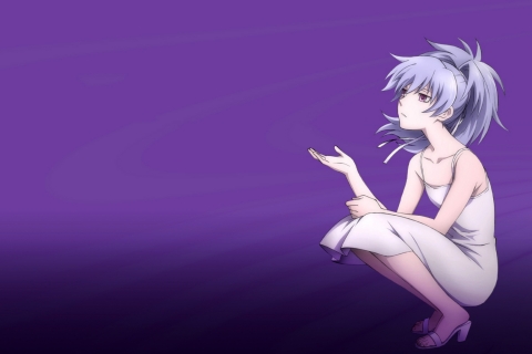 Handy-Wallpaper Kleid, Animes, Lila Augen, Weißes Haar, Darker Than Black: Kuro No Keiyakusha, Yin (Dunkler Als Schwarz) kostenlos herunterladen.