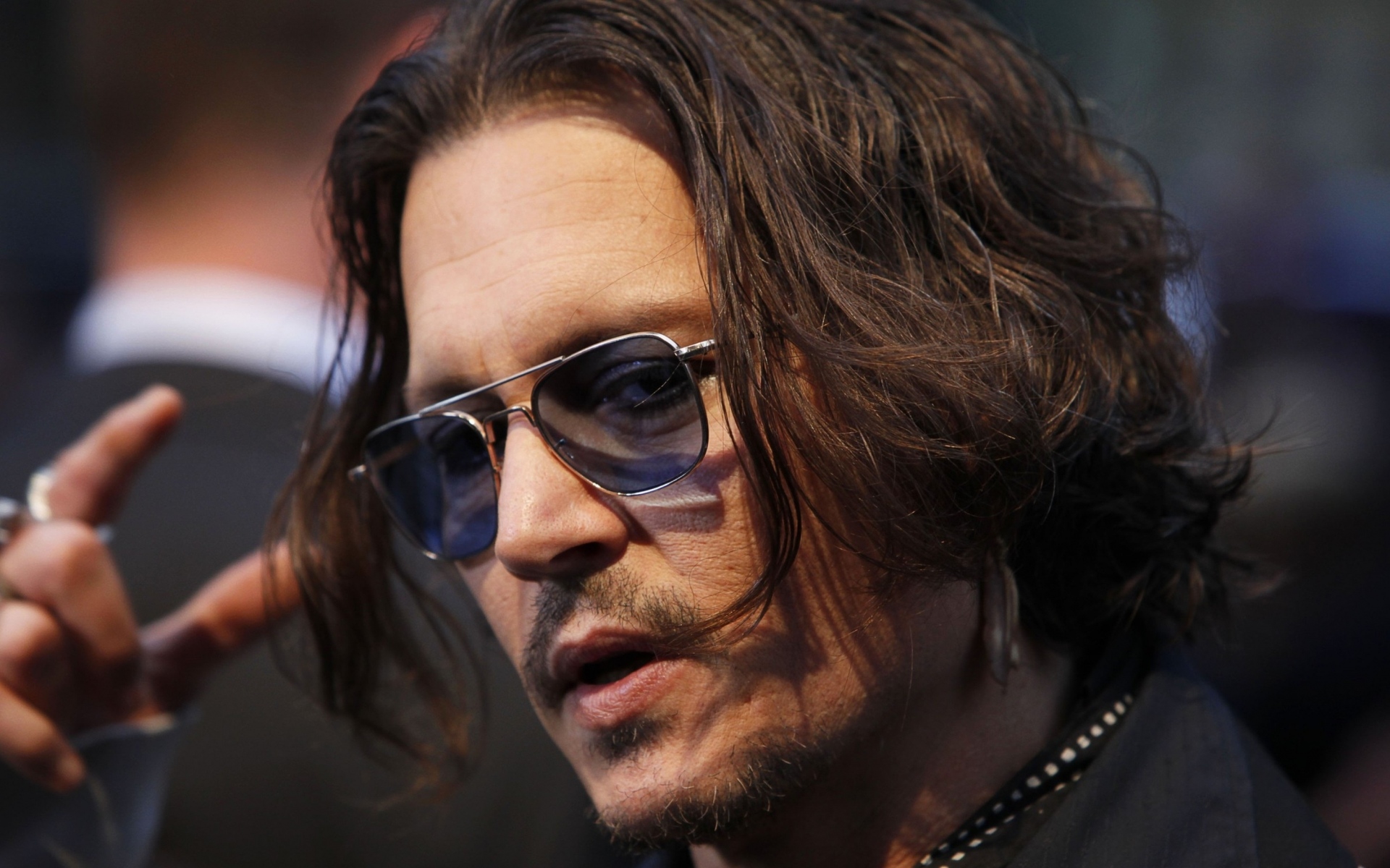 Free download wallpaper Johnny Depp, Face, Sunglasses, Celebrity, Actor on your PC desktop