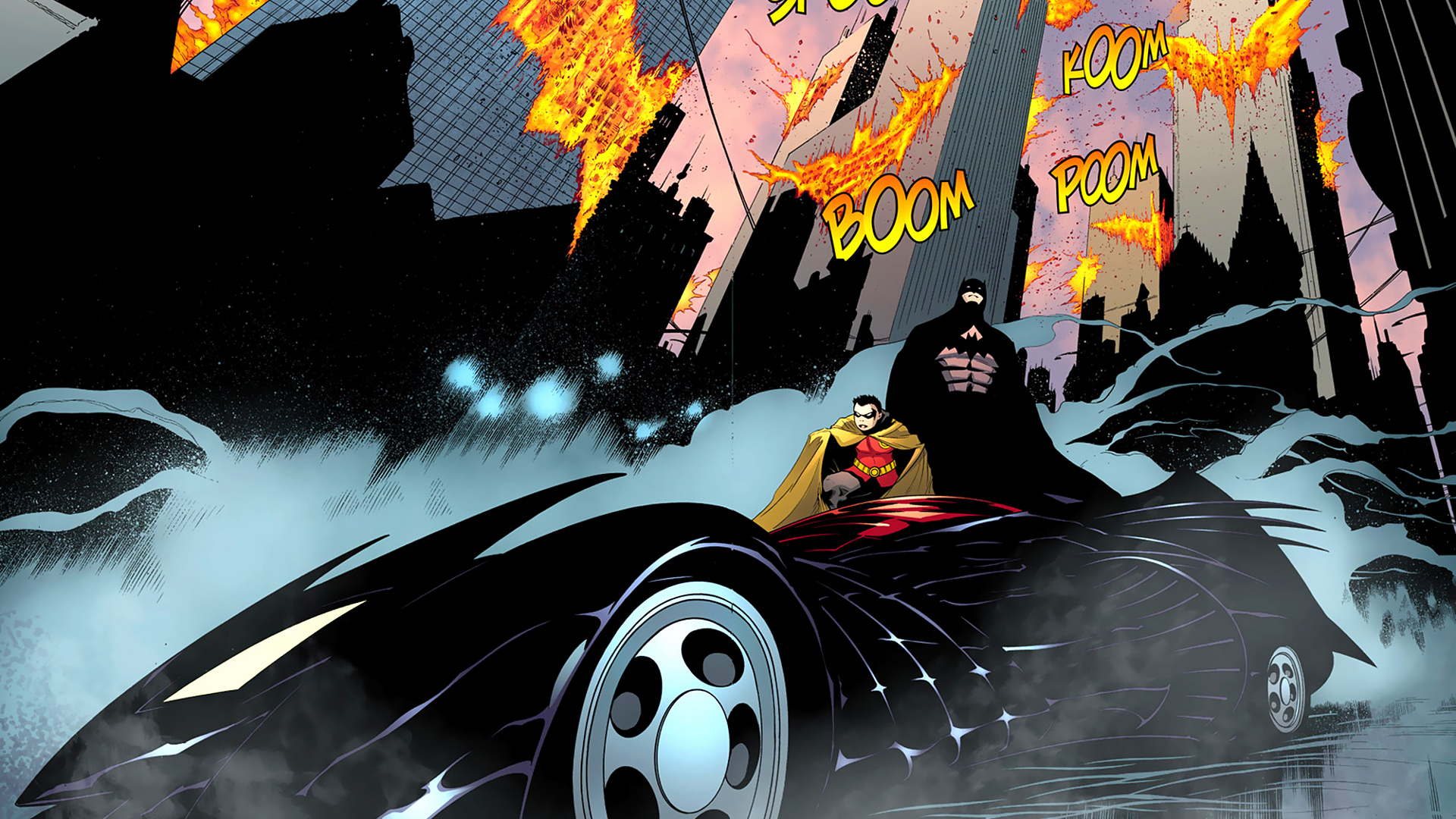 284058 скачать обои комиксы, бэтмен и робин, бэтмен, робин (комиксы dc) - заставки и картинки бесплатно