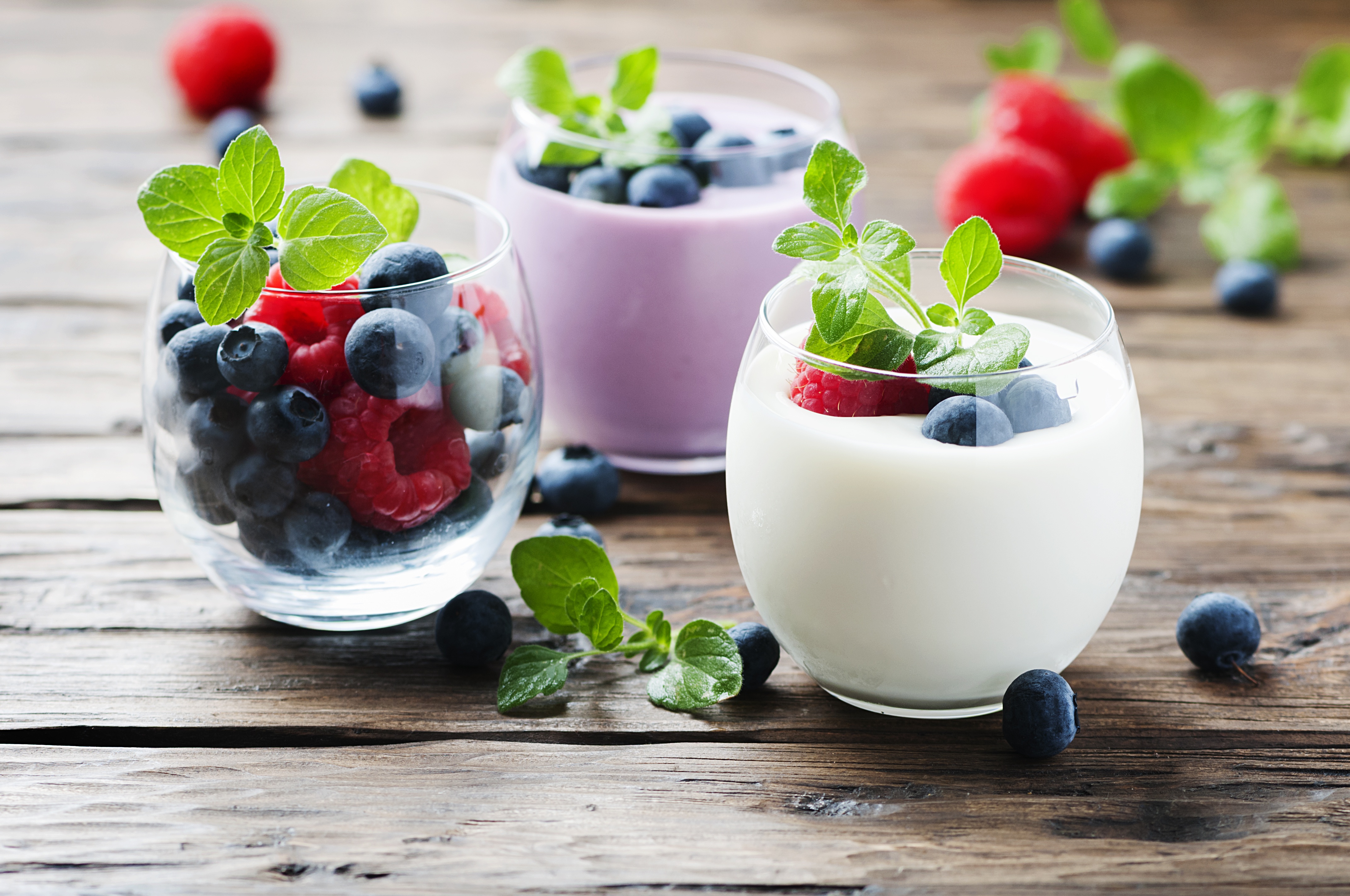 Download mobile wallpaper Food, Blueberry, Raspberry, Still Life, Berry, Fruit, Yogurt for free.