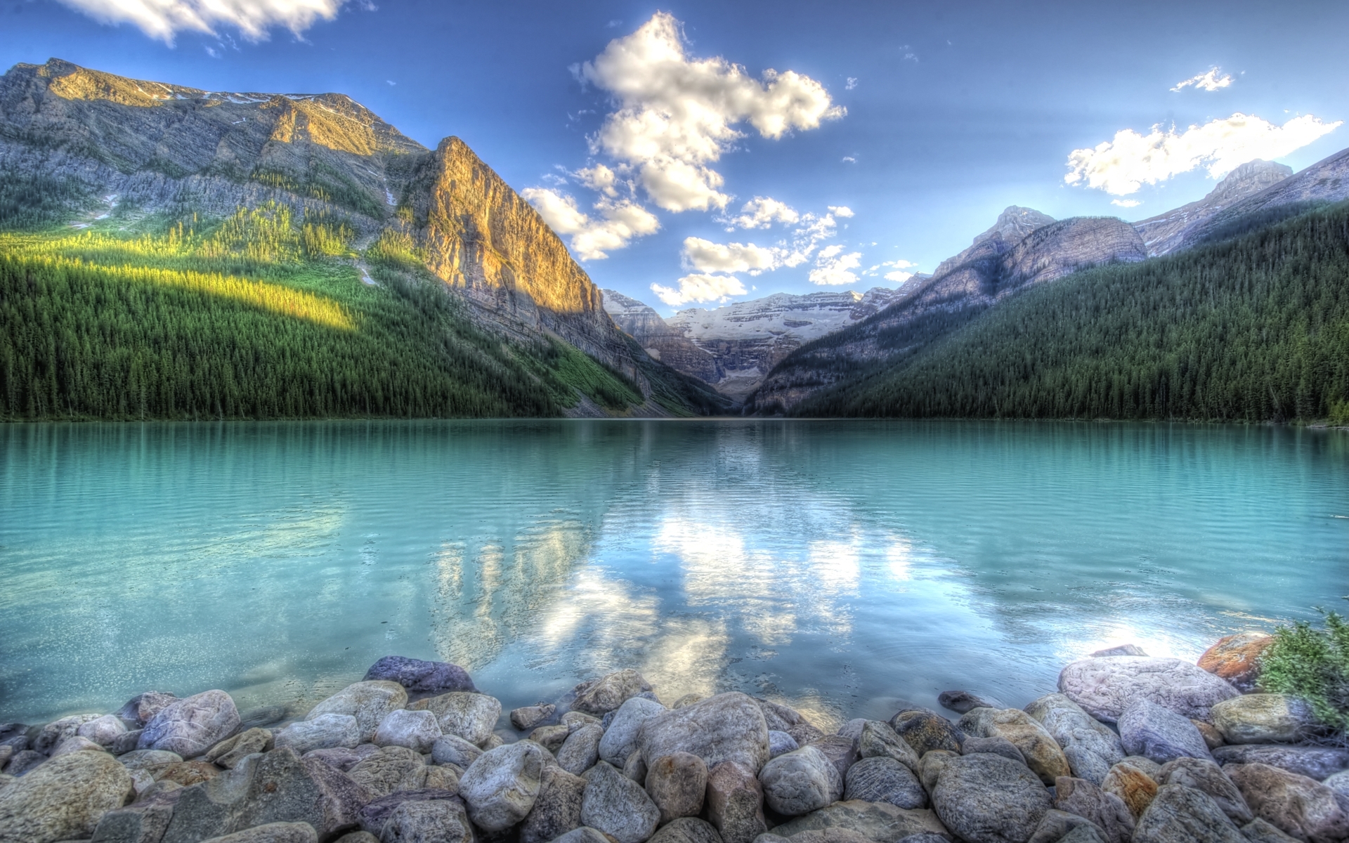 Free download wallpaper Clouds, Lakes, Landscape, Mountains on your PC desktop