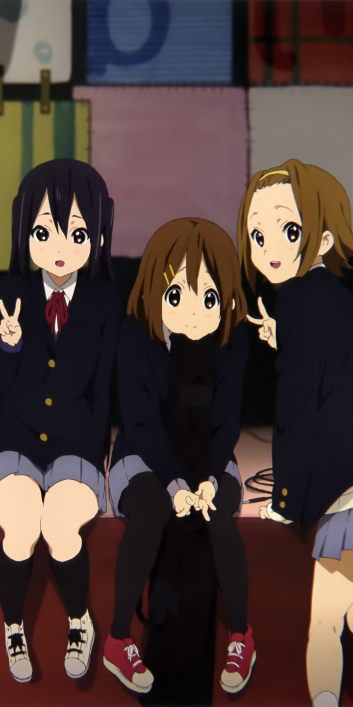 Download mobile wallpaper Anime, School Uniform, Short Hair, K On!, Azusa Nakano, Ritsu Tainaka, Yui Hirasawa for free.