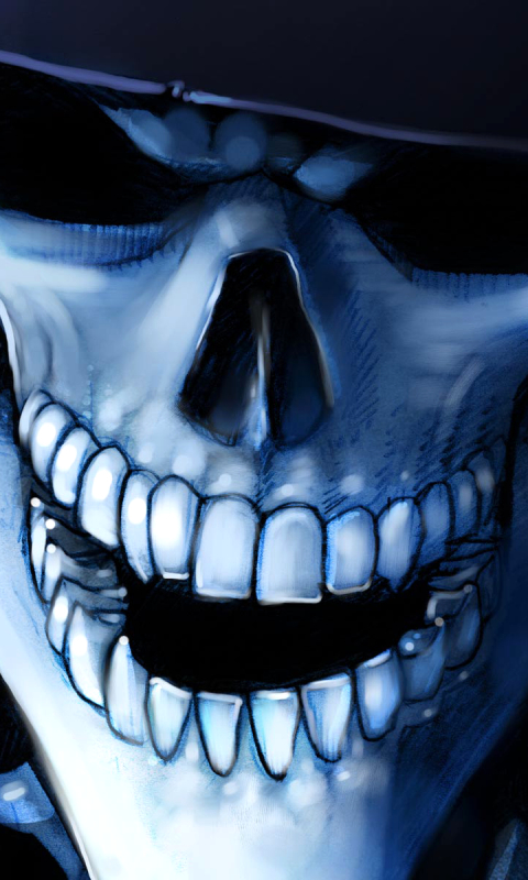 Download mobile wallpaper Dark, Skull for free.