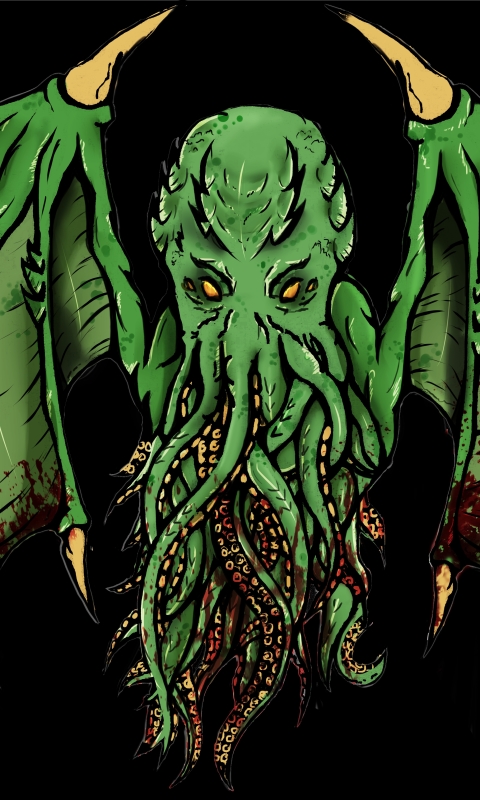 Handy-Wallpaper Fantasie, Cthulhu kostenlos herunterladen.