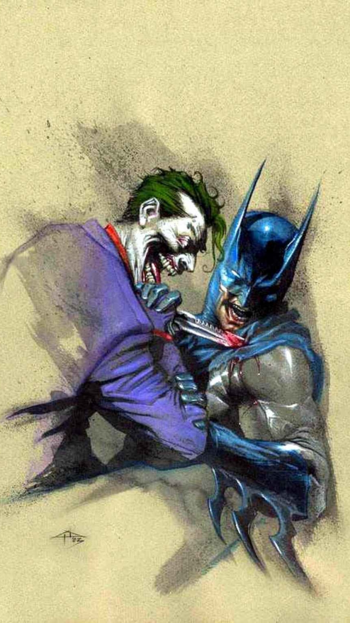 Handy-Wallpaper Batman, Joker, Comics, The Batman kostenlos herunterladen.