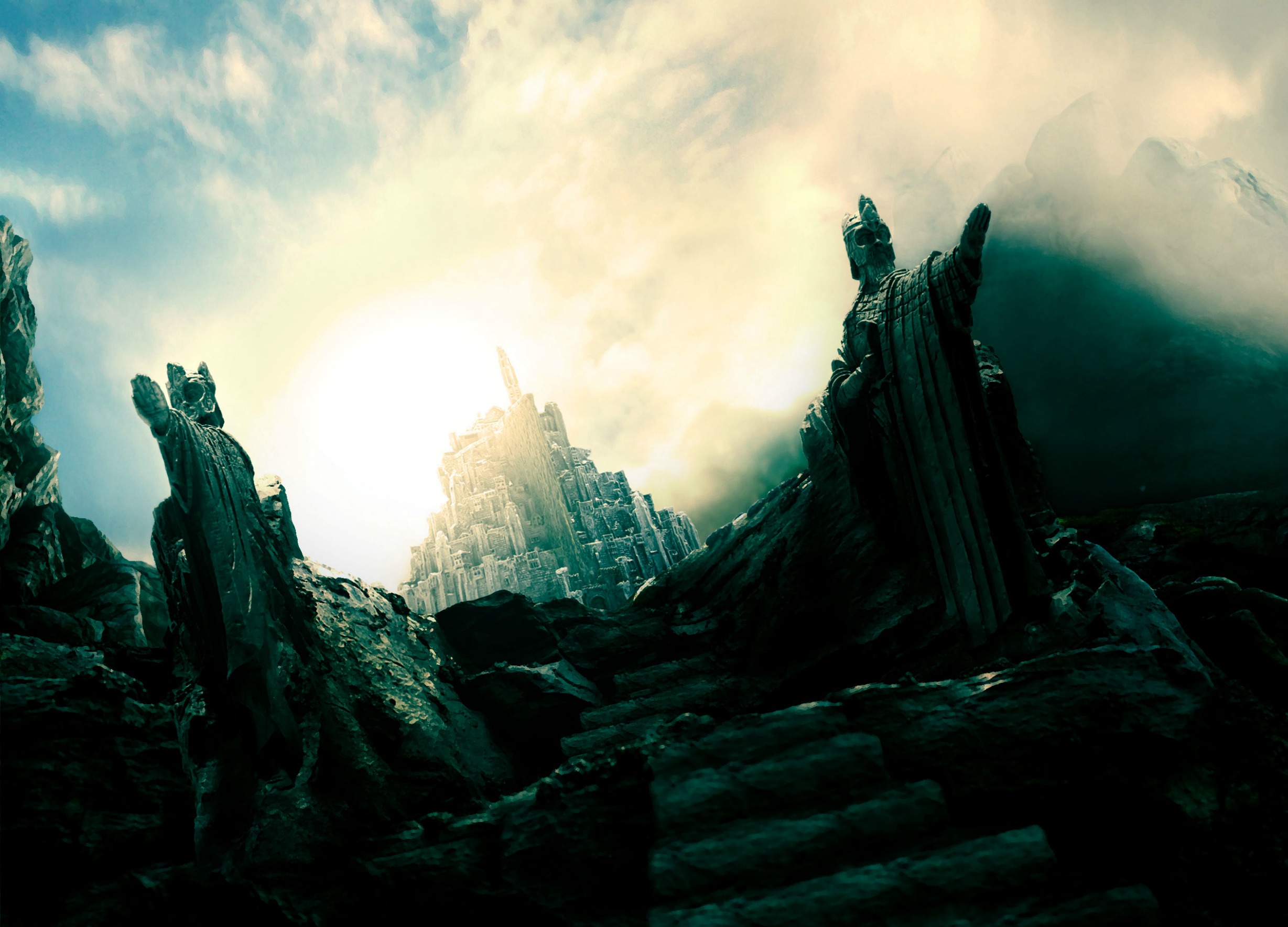 movie, the lord of the rings, city, fantasy, minas tirith