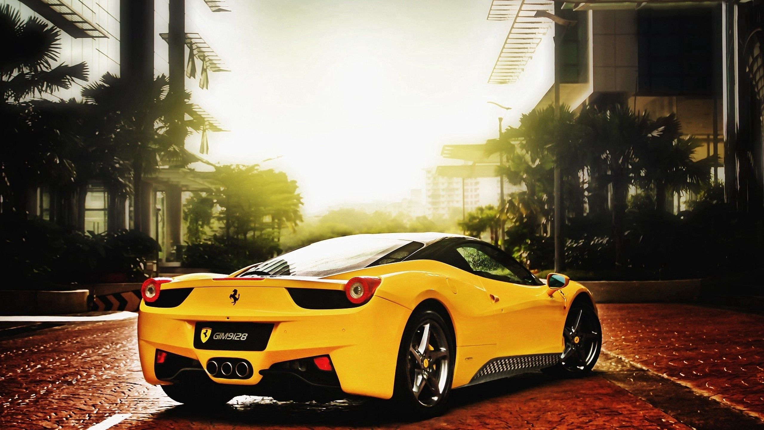 Free download wallpaper Road, Cars, Ferrari on your PC desktop