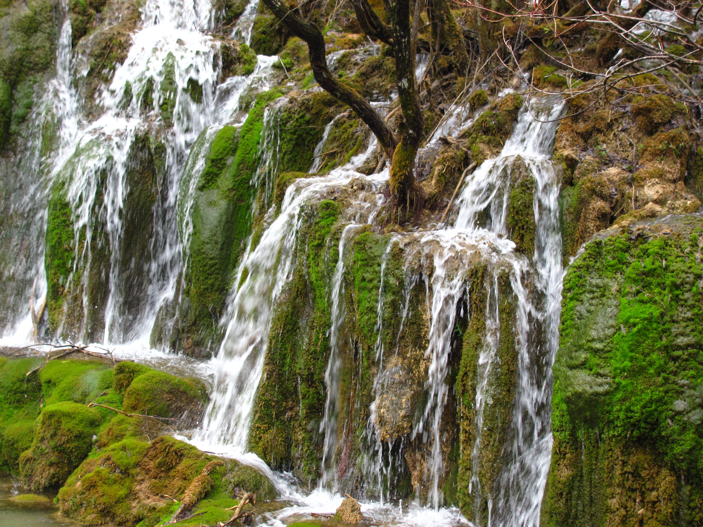 Download mobile wallpaper Waterfalls, Waterfall, Earth, Moss for free.