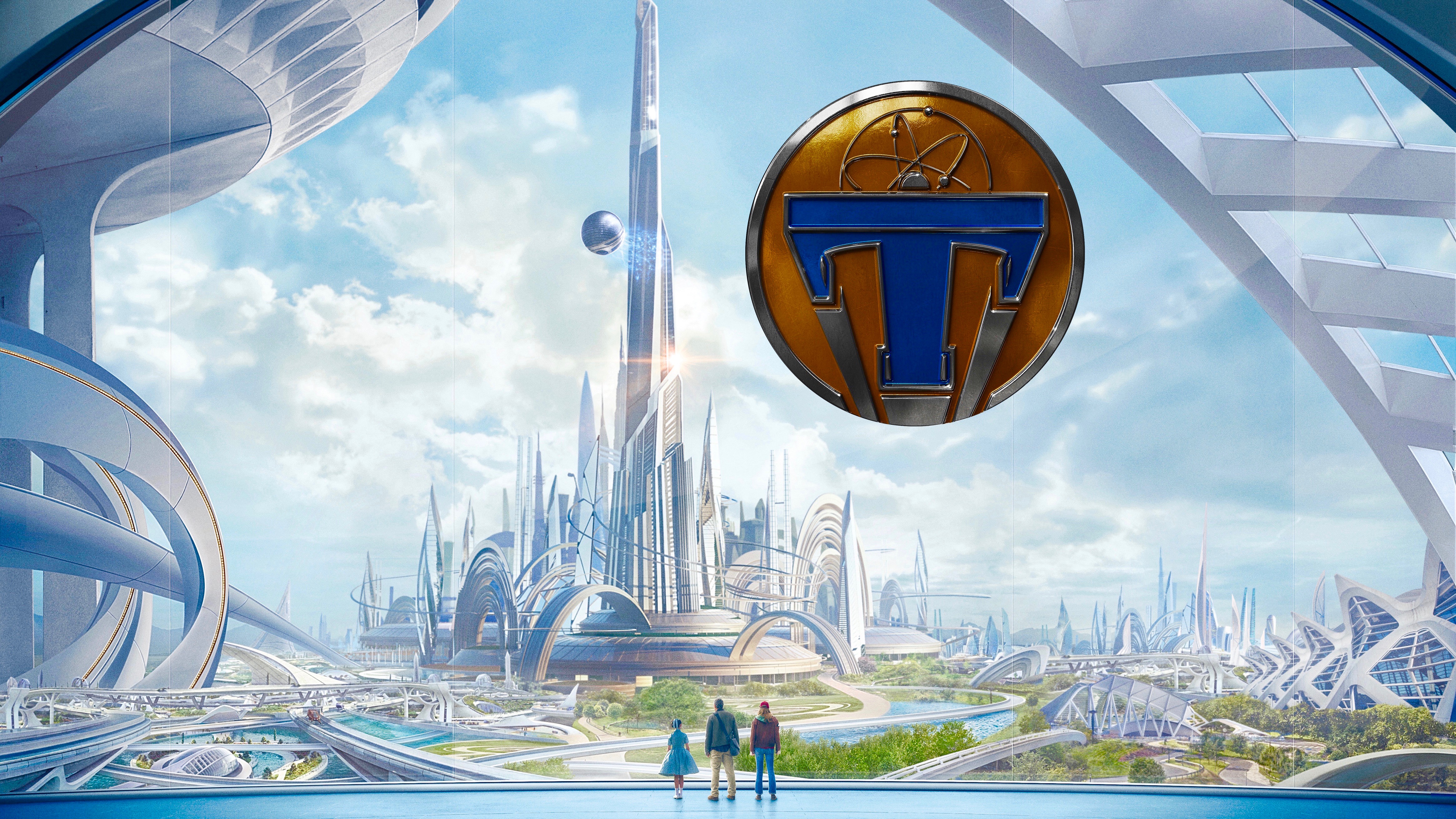 Download mobile wallpaper Movie, George Clooney, Brittany Robertson, Tomorrowland for free.