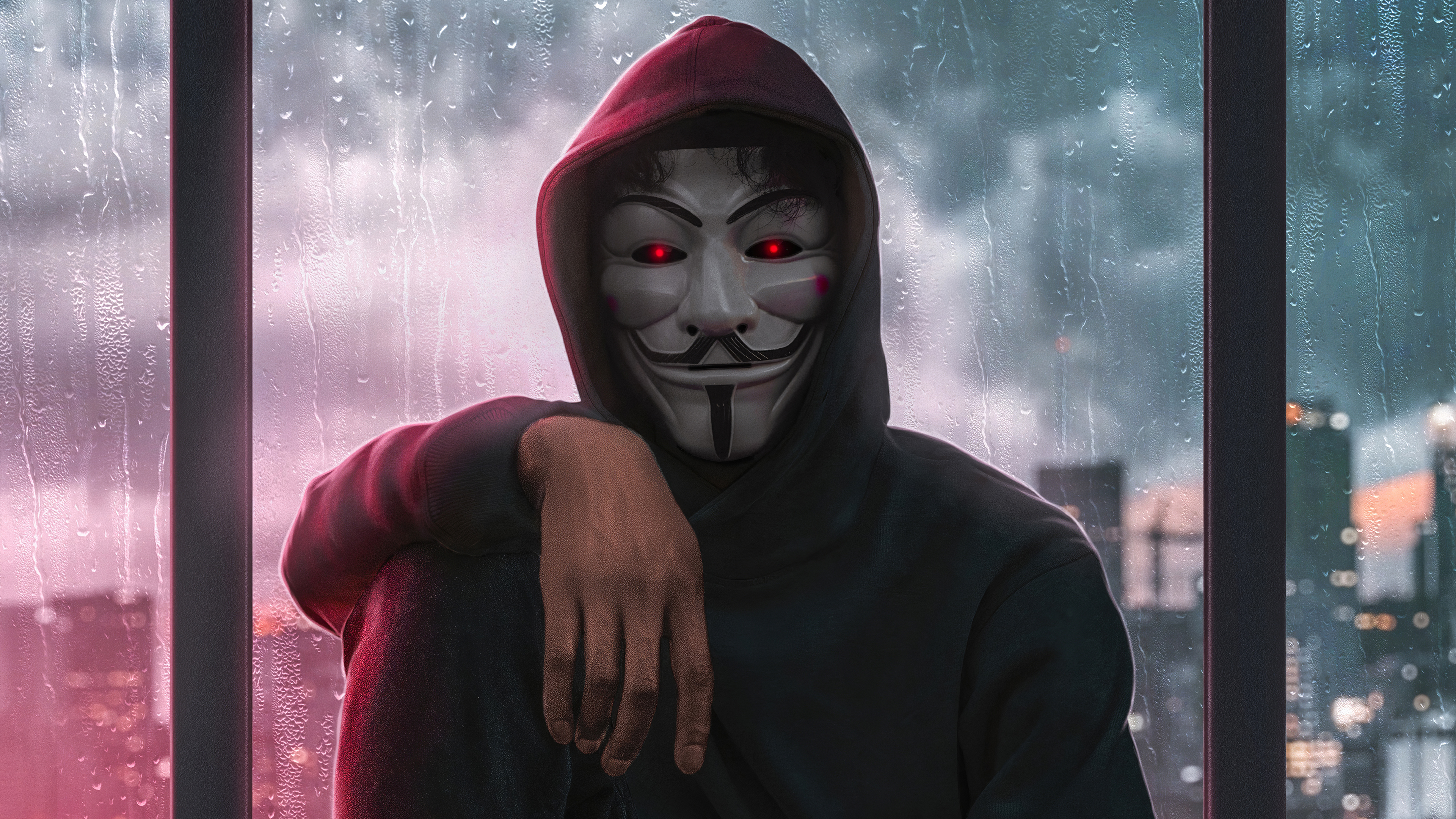 PCデスクトップにマスク, テクノロジー, 匿名, フード画像を無料でダウンロード