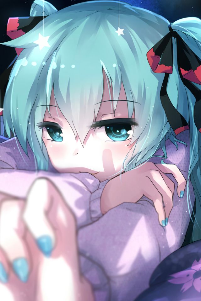 Download mobile wallpaper Anime, Vocaloid, Hatsune Miku, Aqua Eyes, Aqua Hair, Twintails for free.