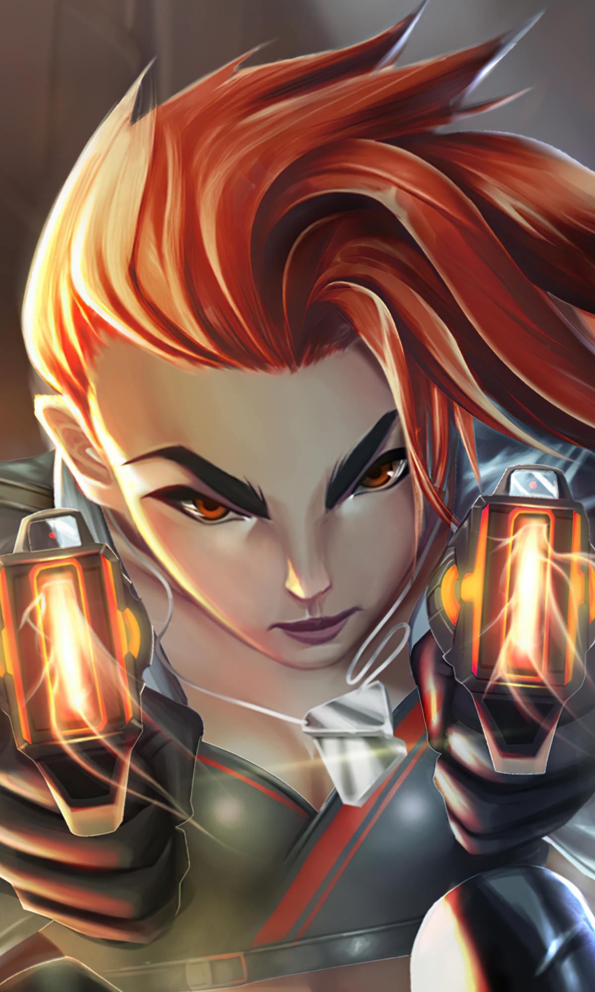 Download mobile wallpaper Sci Fi, Short Hair, Red Hair, Women Warrior, Woman Warrior for free.