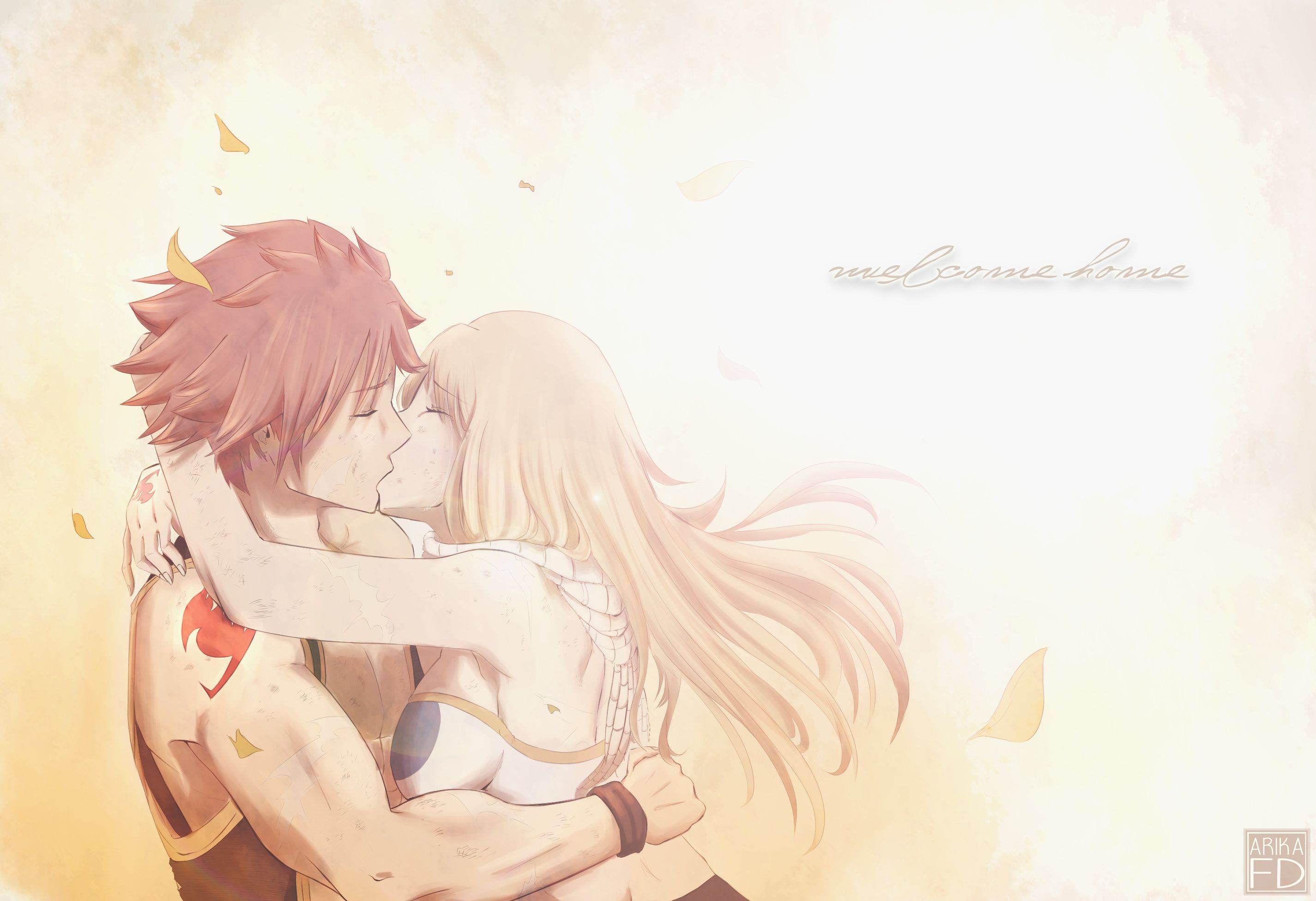 Desktop HD wallpaper: Anime, Fairy Tail, <b>Lucy</b> Heartfilia, Natsu Dragneel fr...