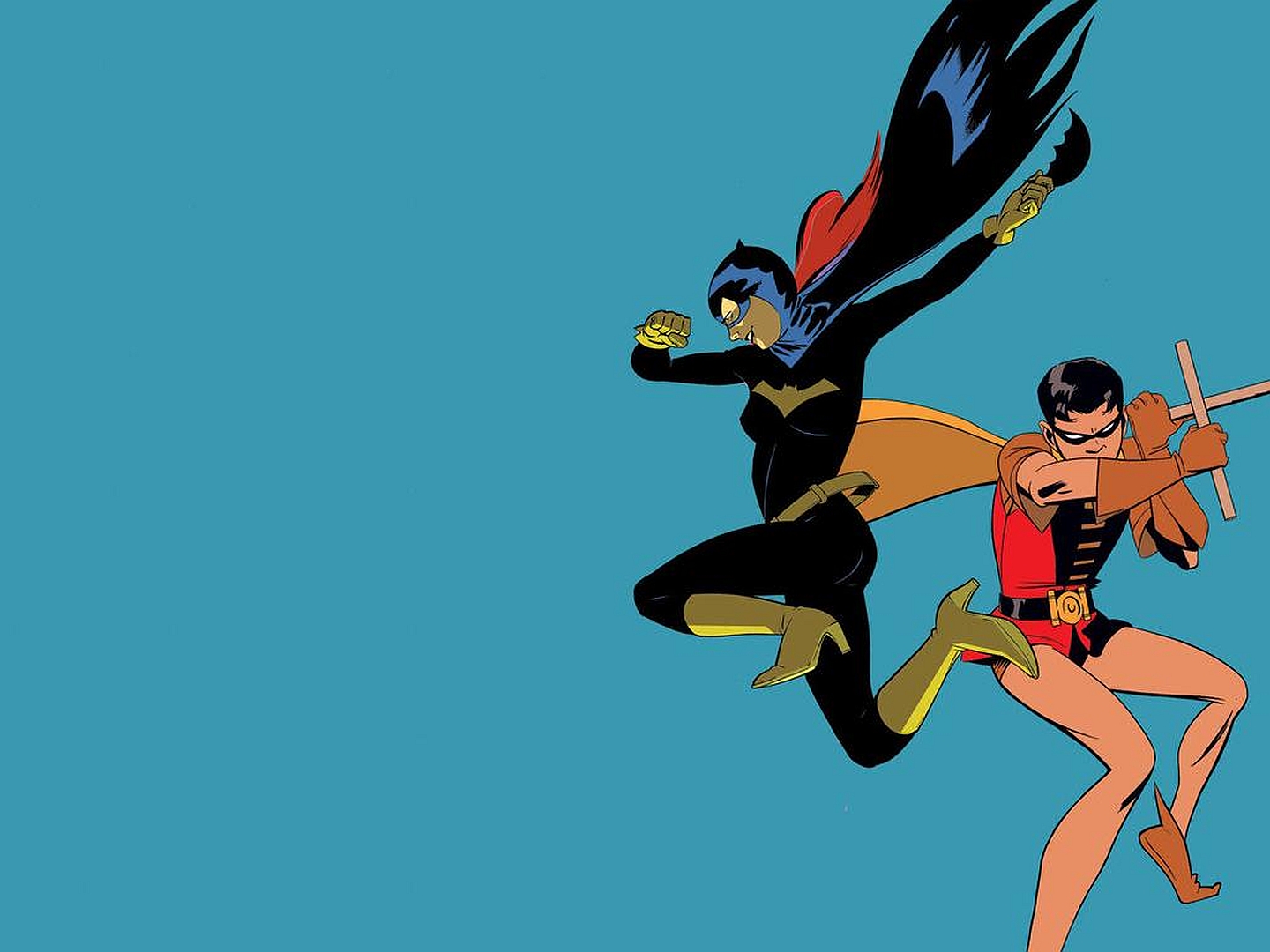 Скачати мобільні шпалери Синій, Комікси, Комікси Dc, Робін (Dc Comics), Batgirl безкоштовно.