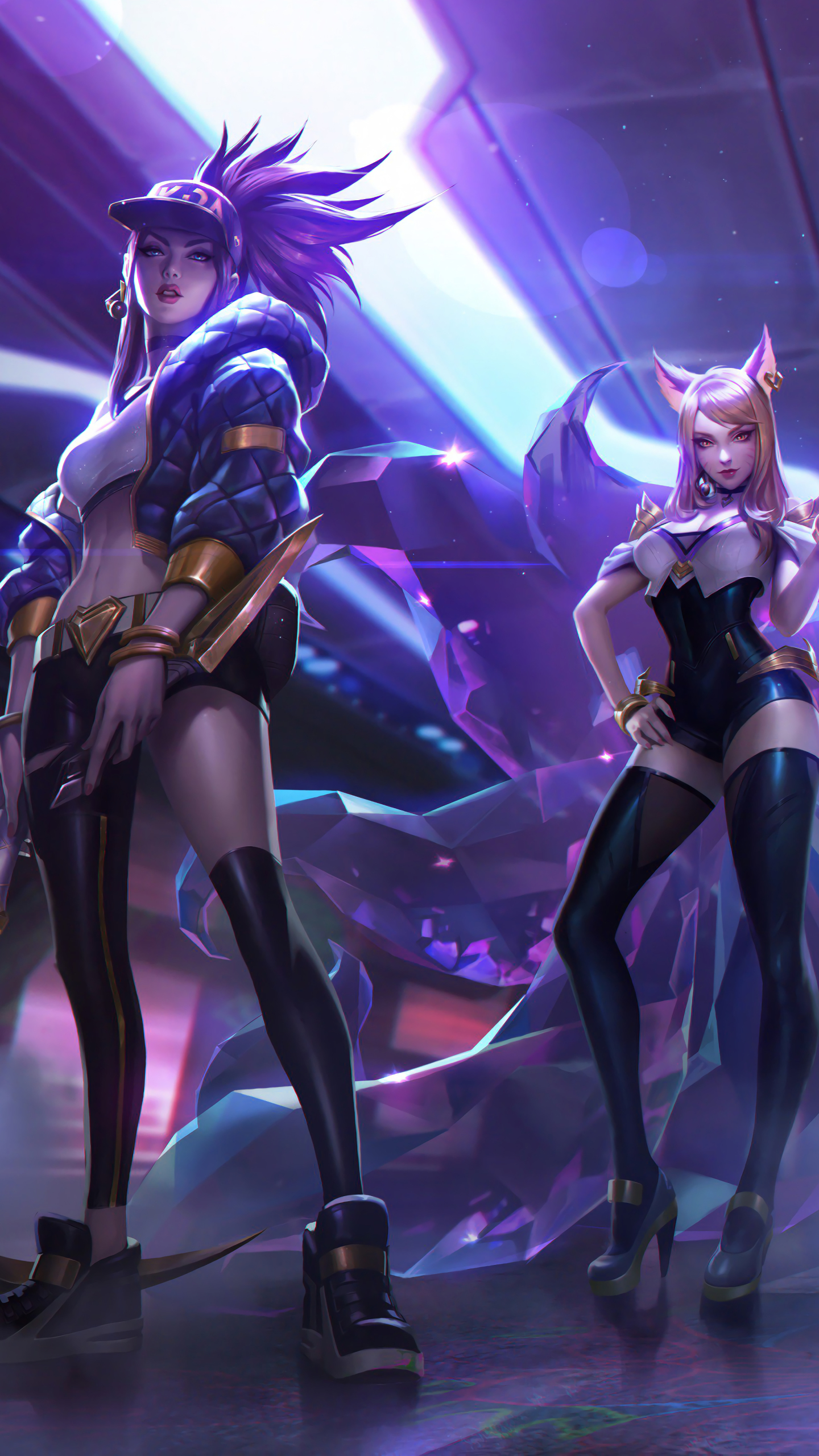 Descarga gratuita de fondo de pantalla para móvil de League Of Legends, Videojuego, Akali (Liga De Leyendas), Ahri (Liga De Leyendas).