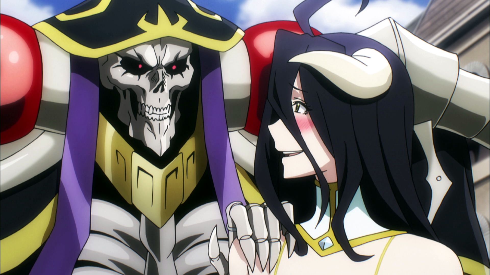 Free download wallpaper Anime, Overlord, Ainz Ooal Gown, Albedo (Overlord) on your PC desktop