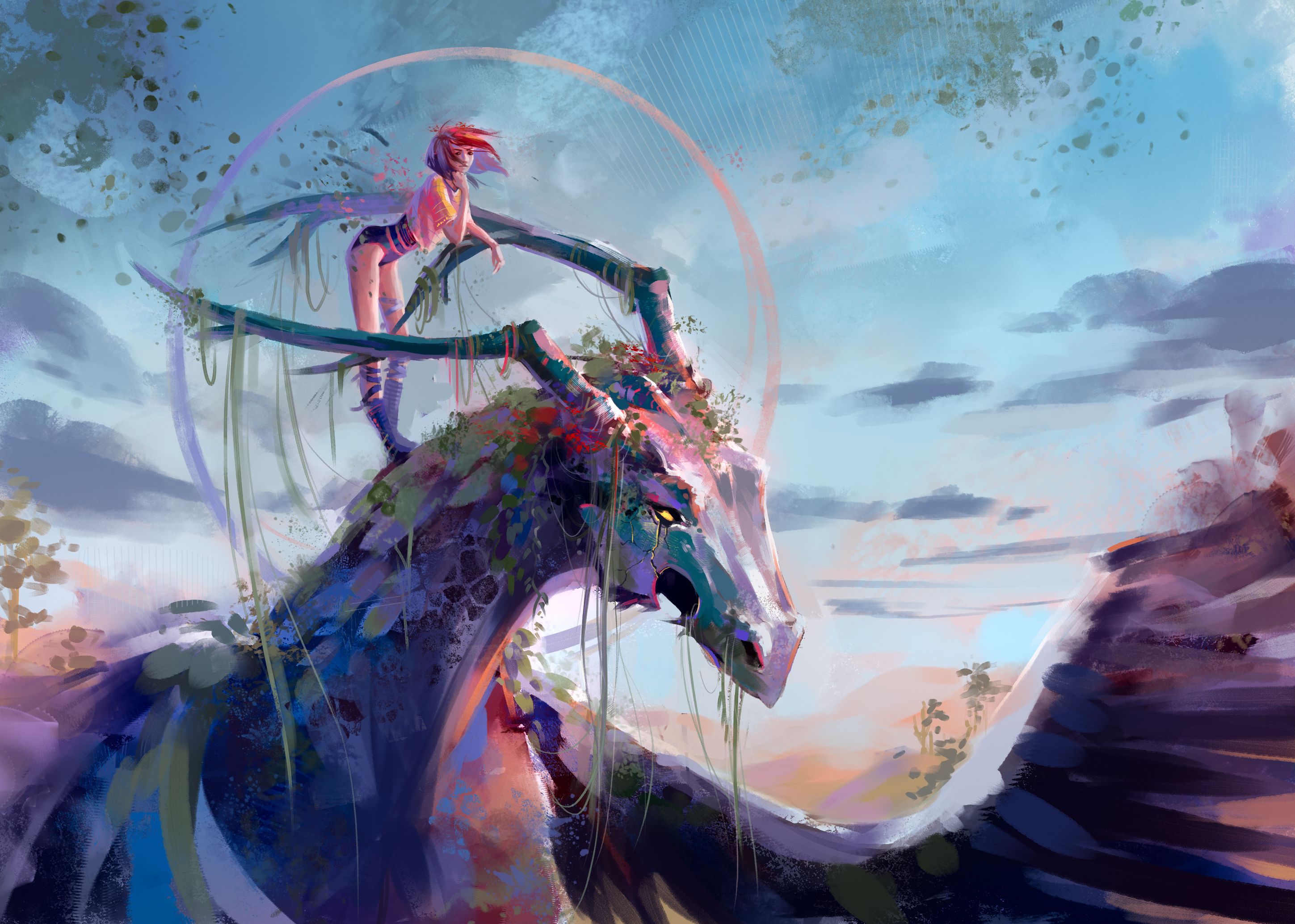 Free download wallpaper Fantasy, Dragon on your PC desktop