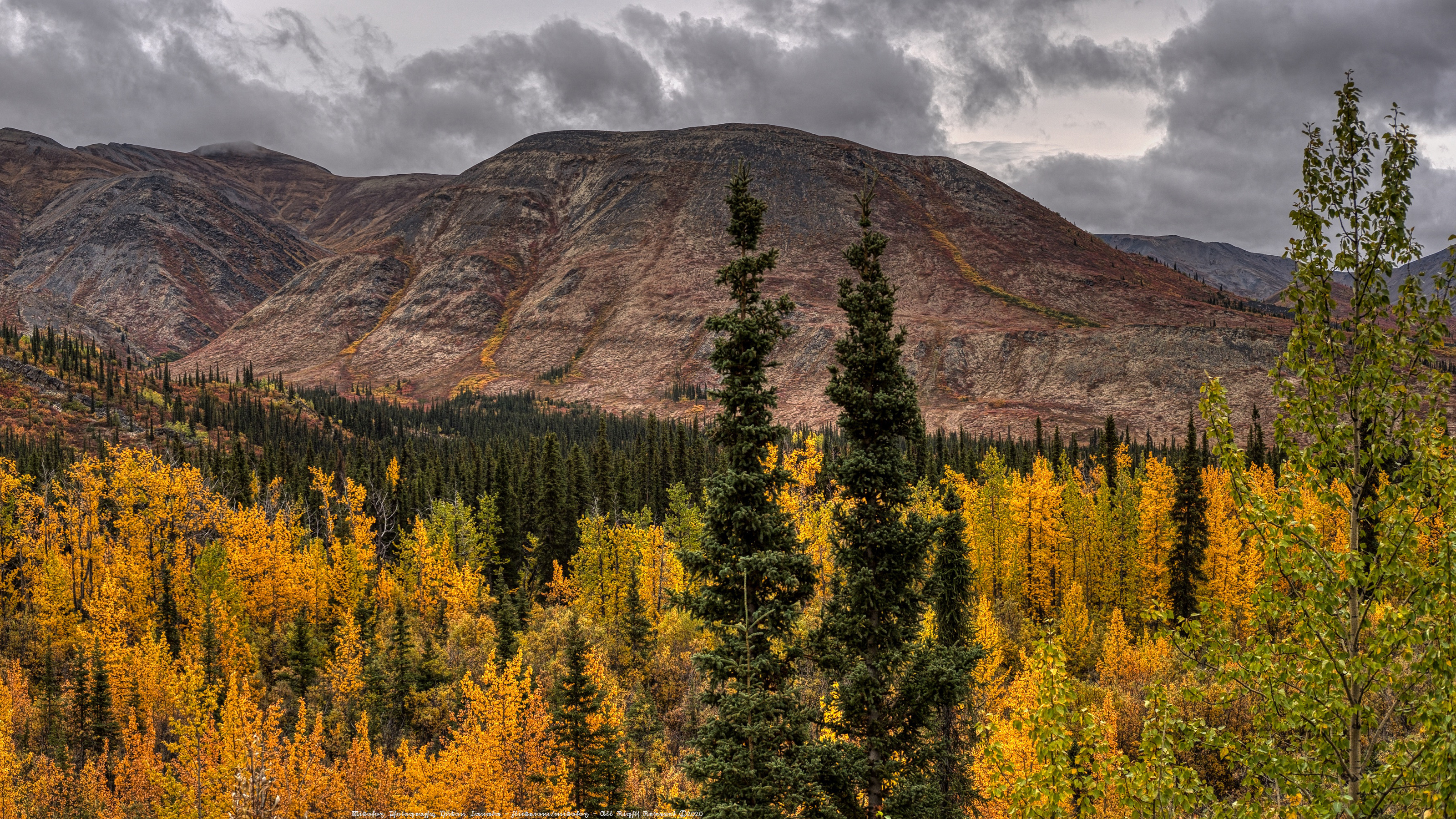 PCデスクトップに風景, 秋, 山, カナダ, 地球, 国立公園, バンフ国立公園画像を無料でダウンロード