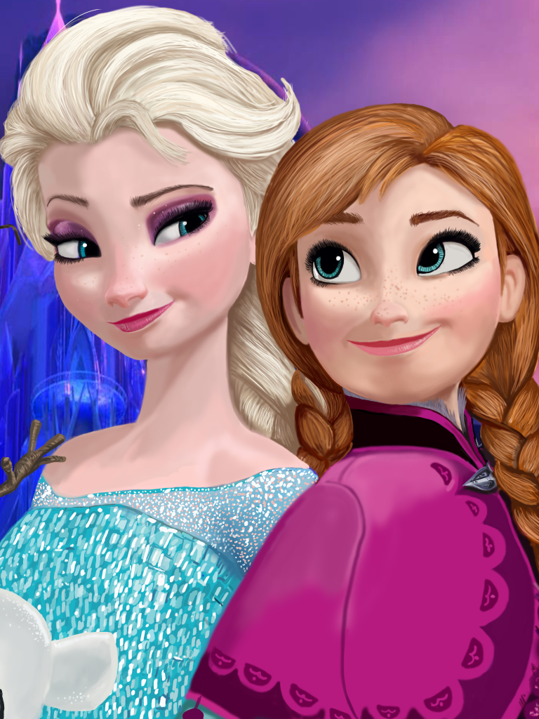 Descarga gratuita de fondo de pantalla para móvil de Películas, Frozen: El Reino Del Hielo, Congelado (Película), Ana (Congelada), Elsa (Congelada).
