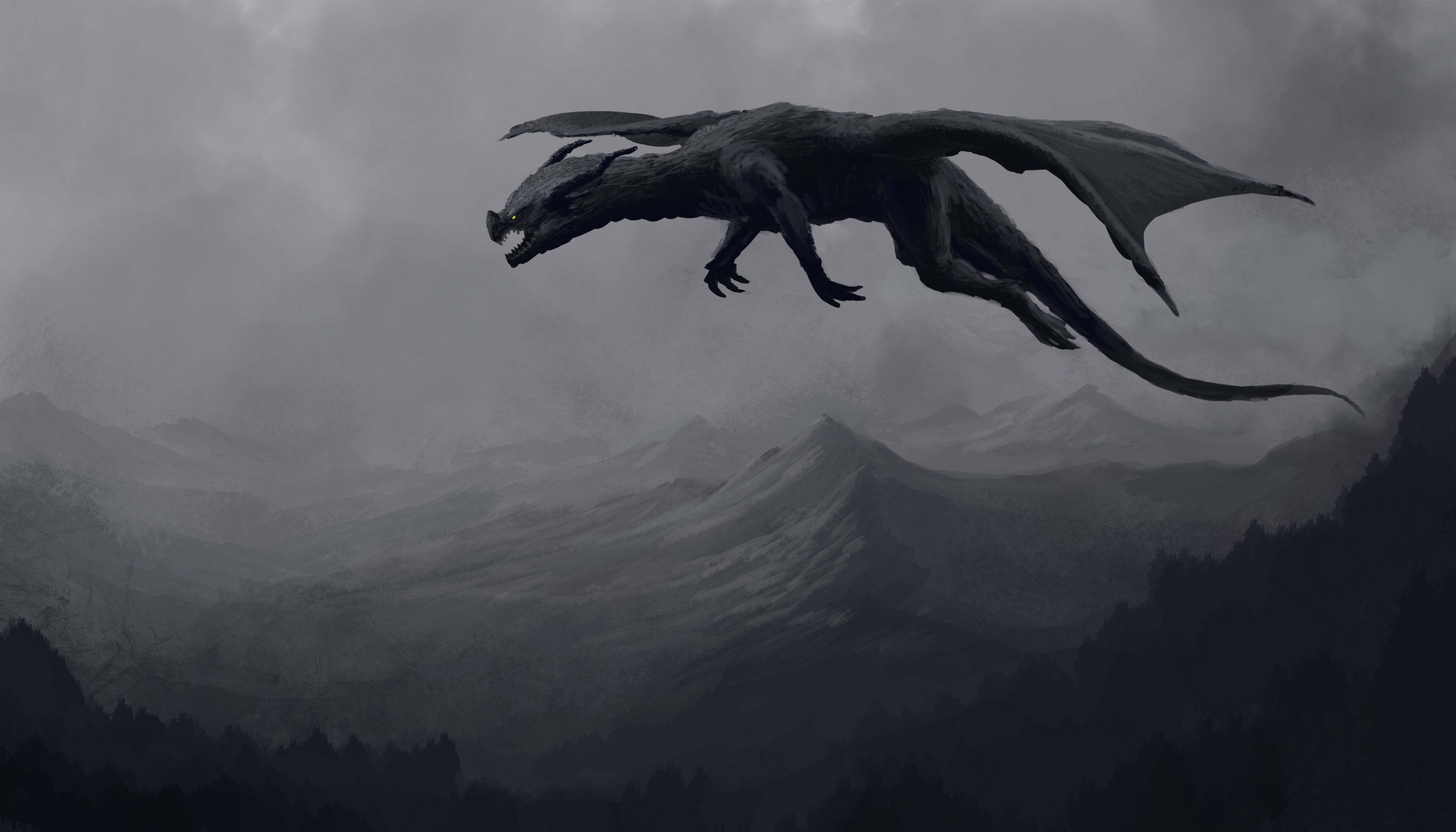 Free download wallpaper Fantasy, Dragon on your PC desktop