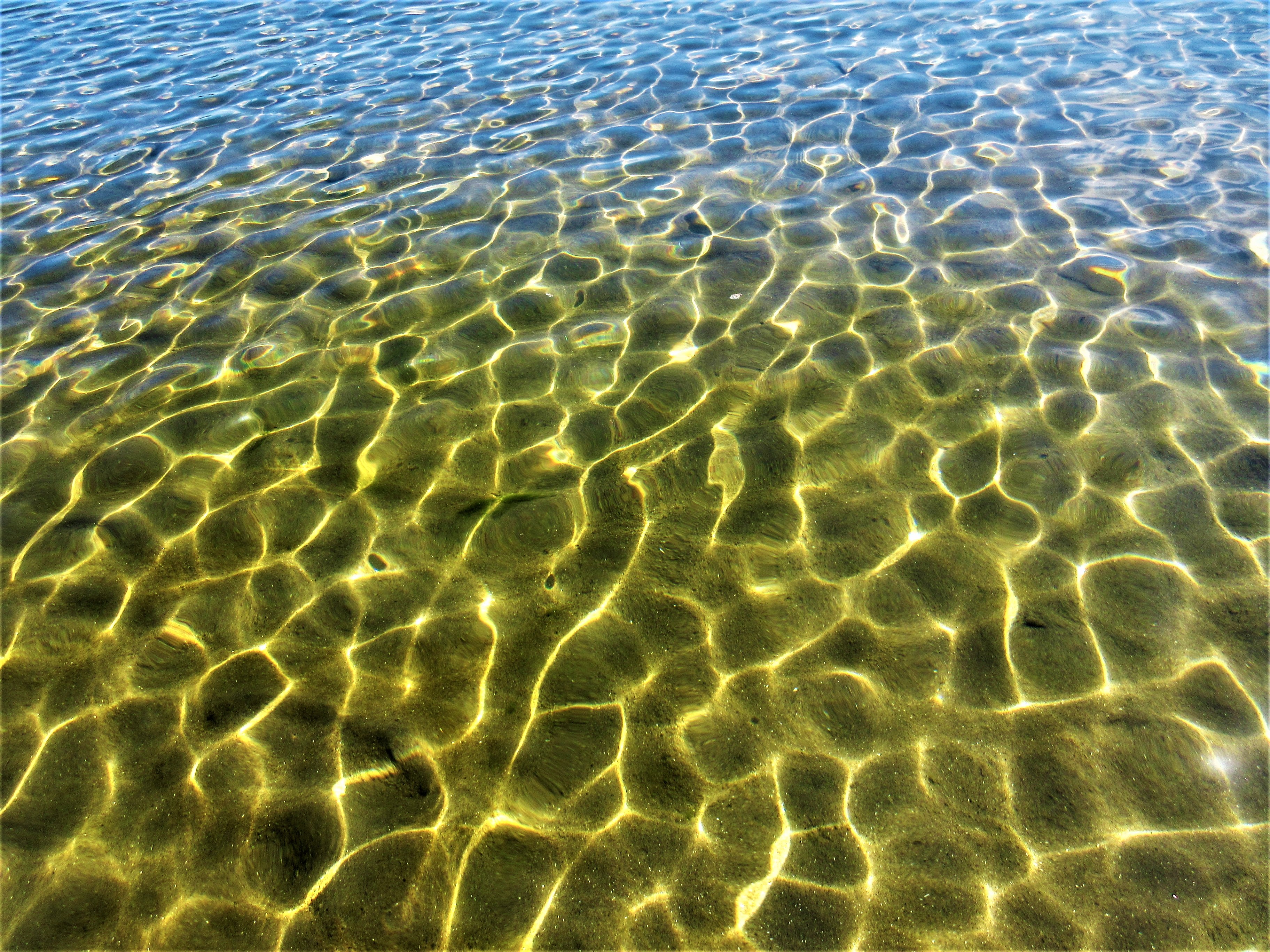 Horizontal Wallpaper ripples, nature, water, sand, glare, ripple, distortion
