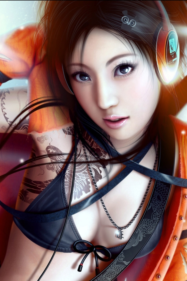 Download mobile wallpaper Music, Artistic, Women, Asian for free.