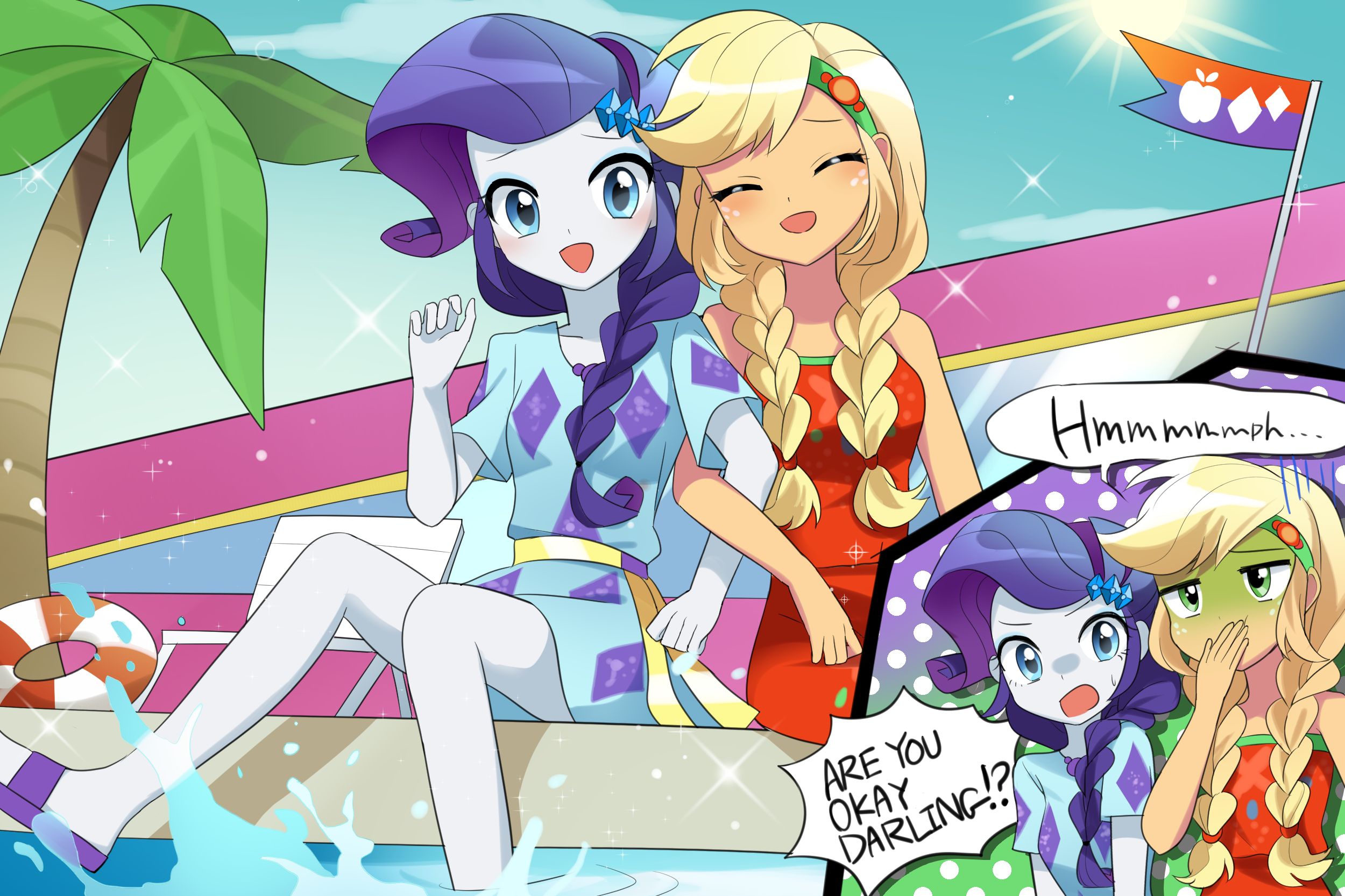Free download wallpaper My Little Pony, Tv Show, Applejack (My Little Pony), Rarity (My Little Pony), My Little Pony: Equestria Girls on your PC desktop