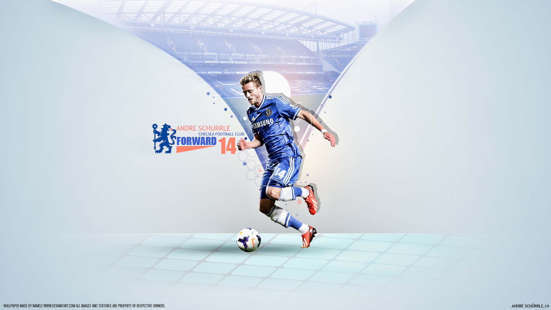 Téléchargez des papiers peints mobile Des Sports, Football, Chelsea Fc, André Schurrle gratuitement.