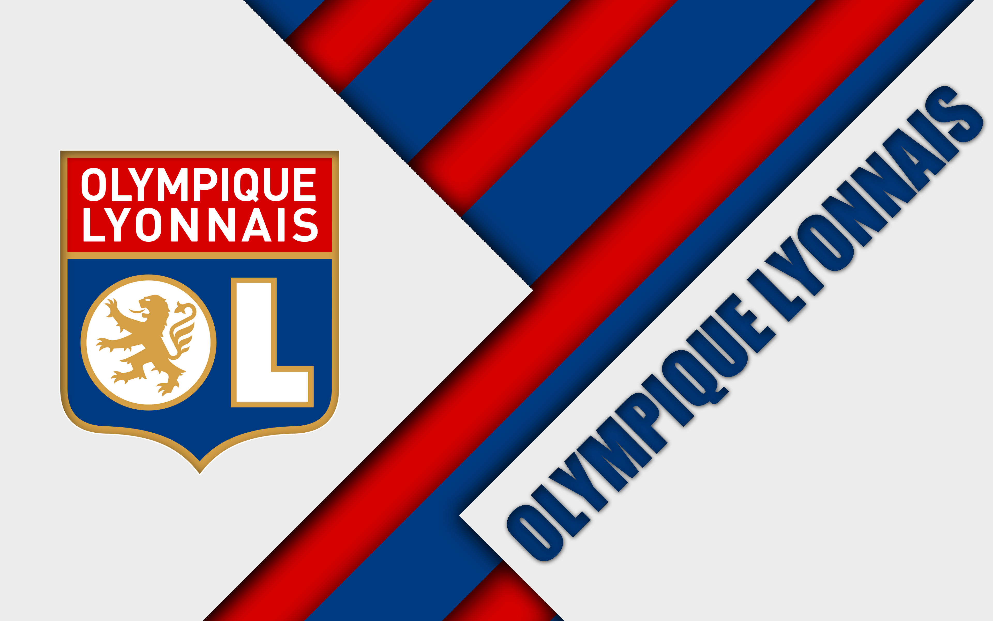 Free download wallpaper Sports, Logo, Emblem, Soccer, Olympique Lyonnais on your PC desktop