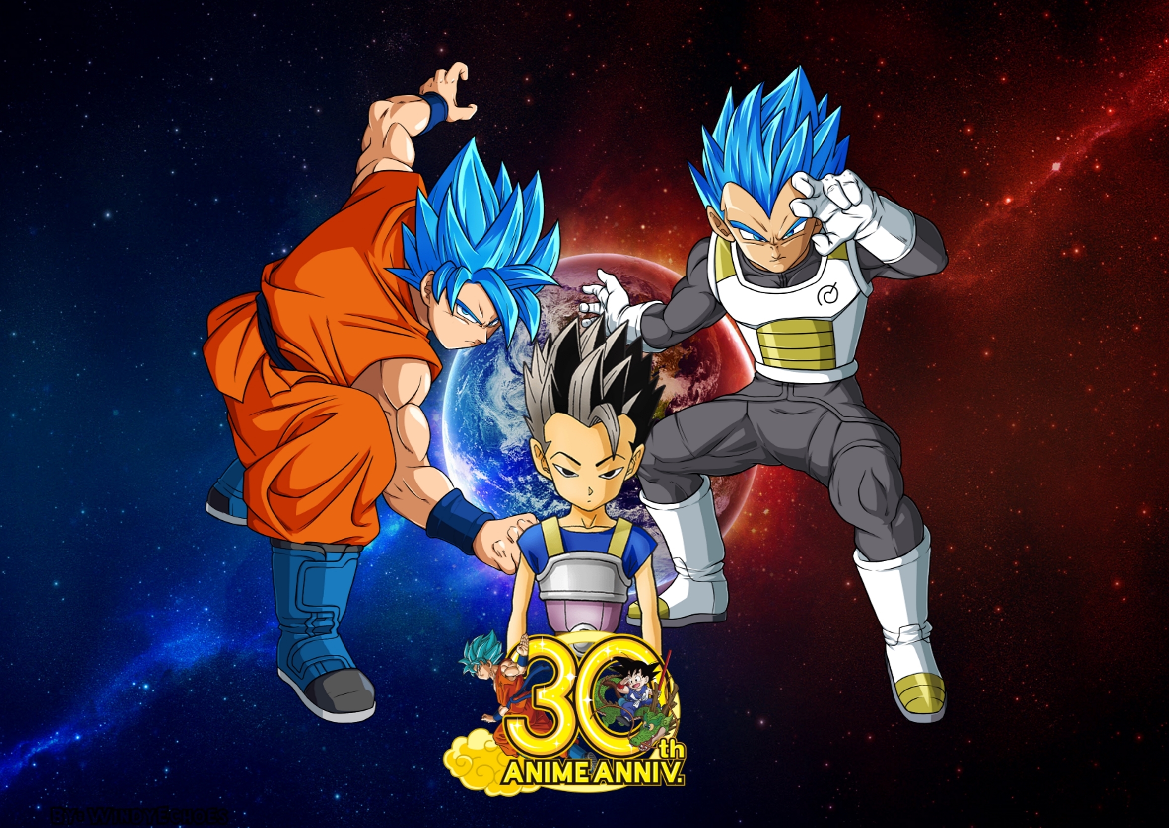 Descarga gratuita de fondo de pantalla para móvil de Animado, Goku, Dragon Ball, Vegeta (Bola De Dragón), Dragon Ball Super, Ssgss Goku, Ssgss Vegeta, Kyabe (Bola De Dragon).