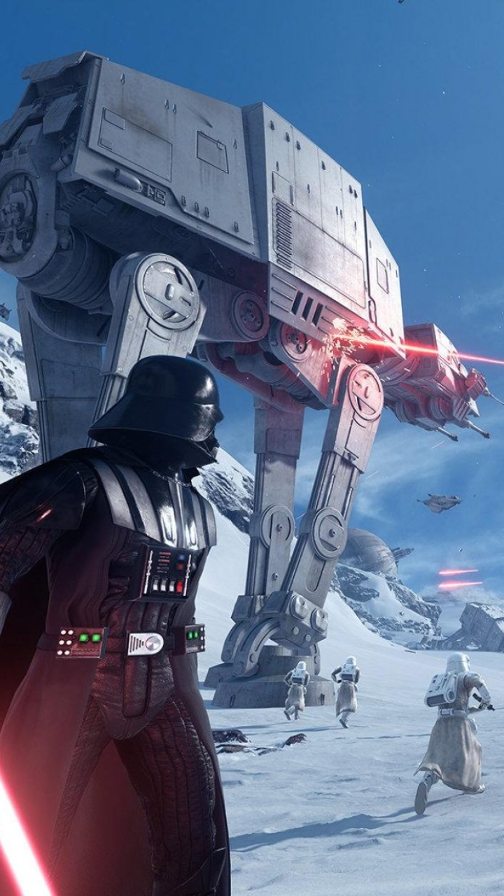 Descarga gratuita de fondo de pantalla para móvil de Videojuego, Darth Vader, La Guerra De Las Galaxias, Andador At At, Frente De Batalla De Star Wars, Frente De Batalla De Star Wars (2015).