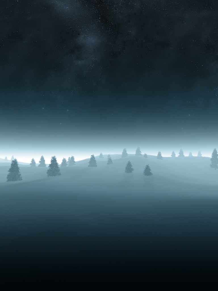Download mobile wallpaper Landscape, Winter, Artistic for free.