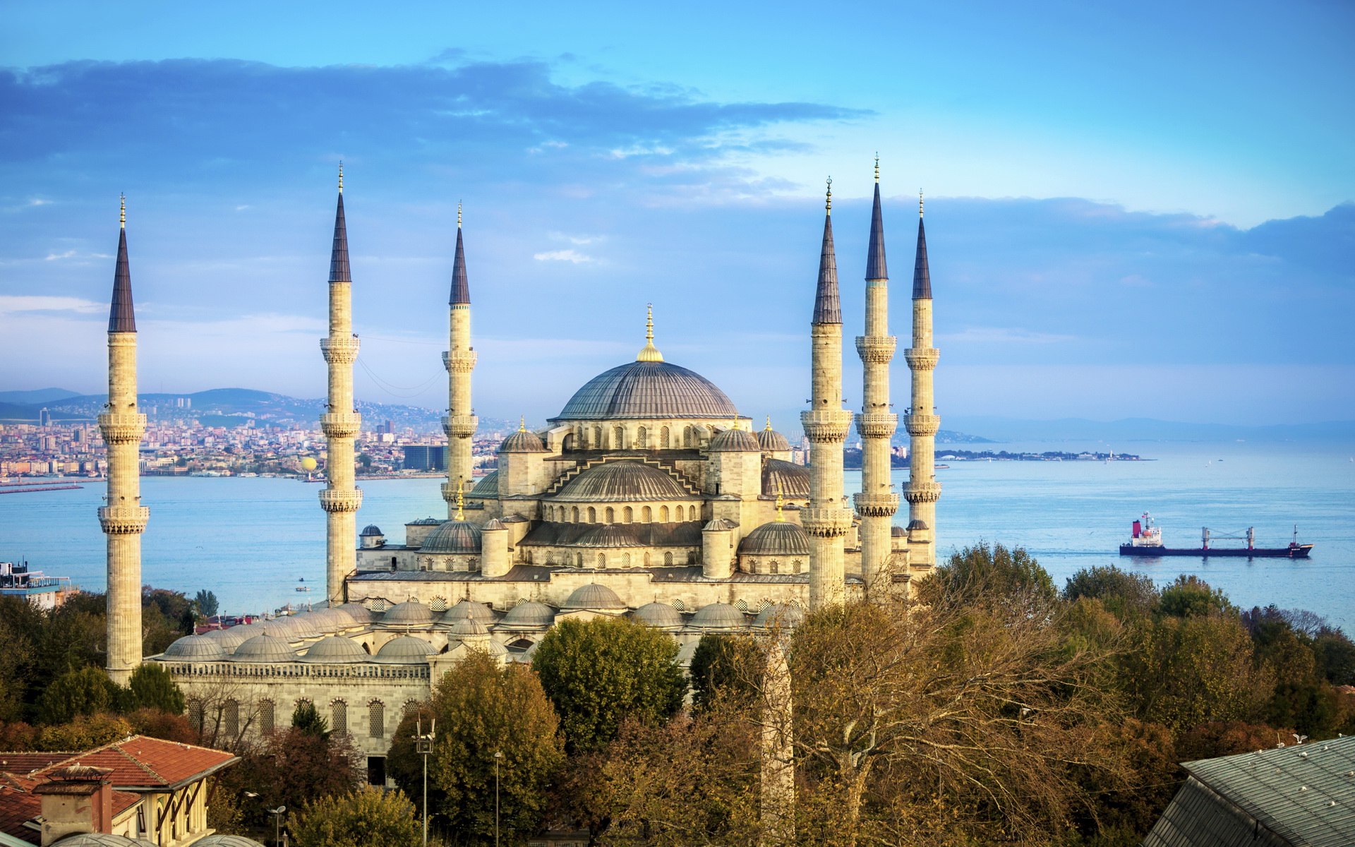 Download mobile wallpaper Sultan Ahmed Mosque, Mosques, Religious for free.