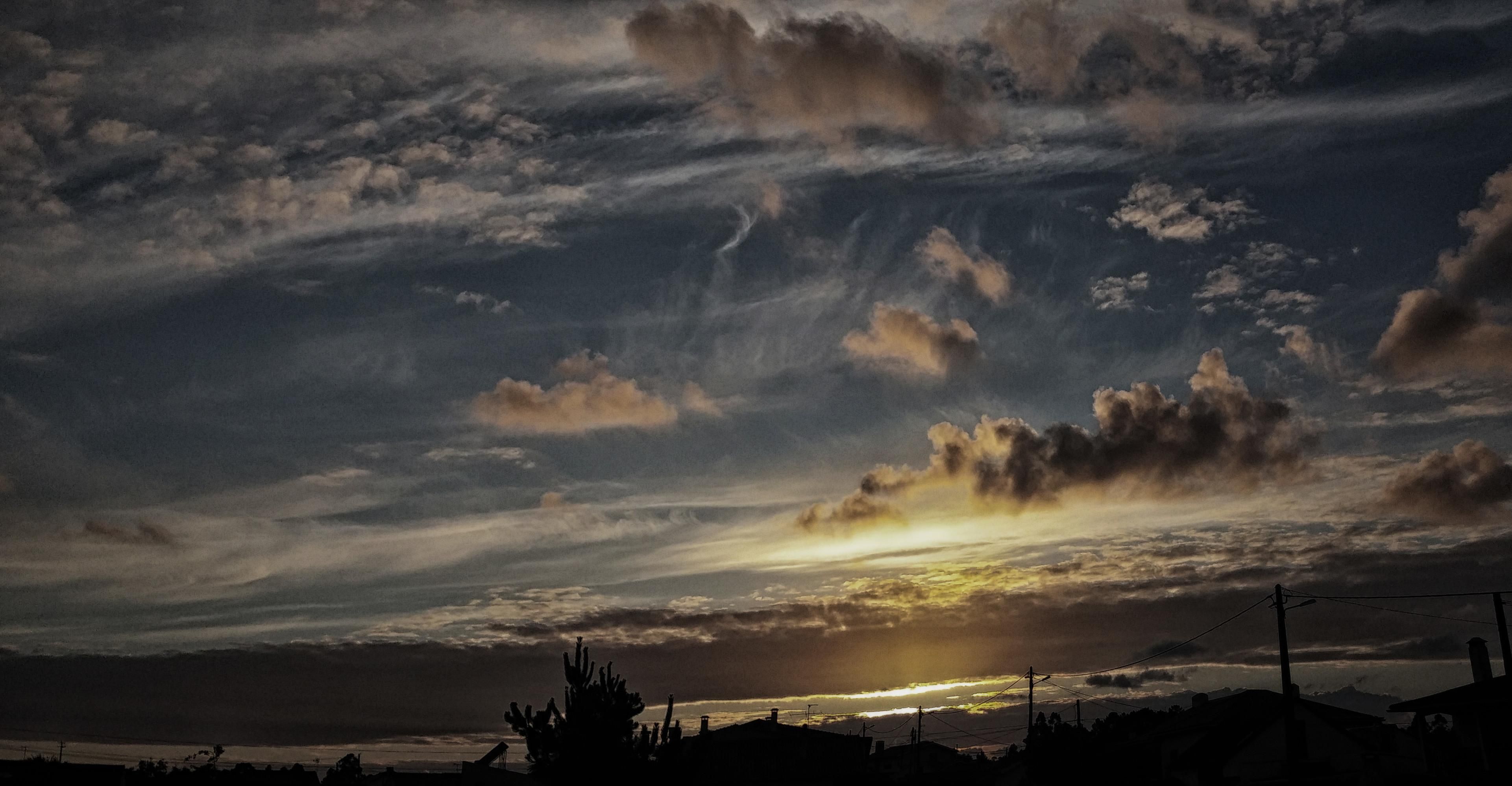 Free download wallpaper Sunset, Horizon, Earth, Cloud on your PC desktop