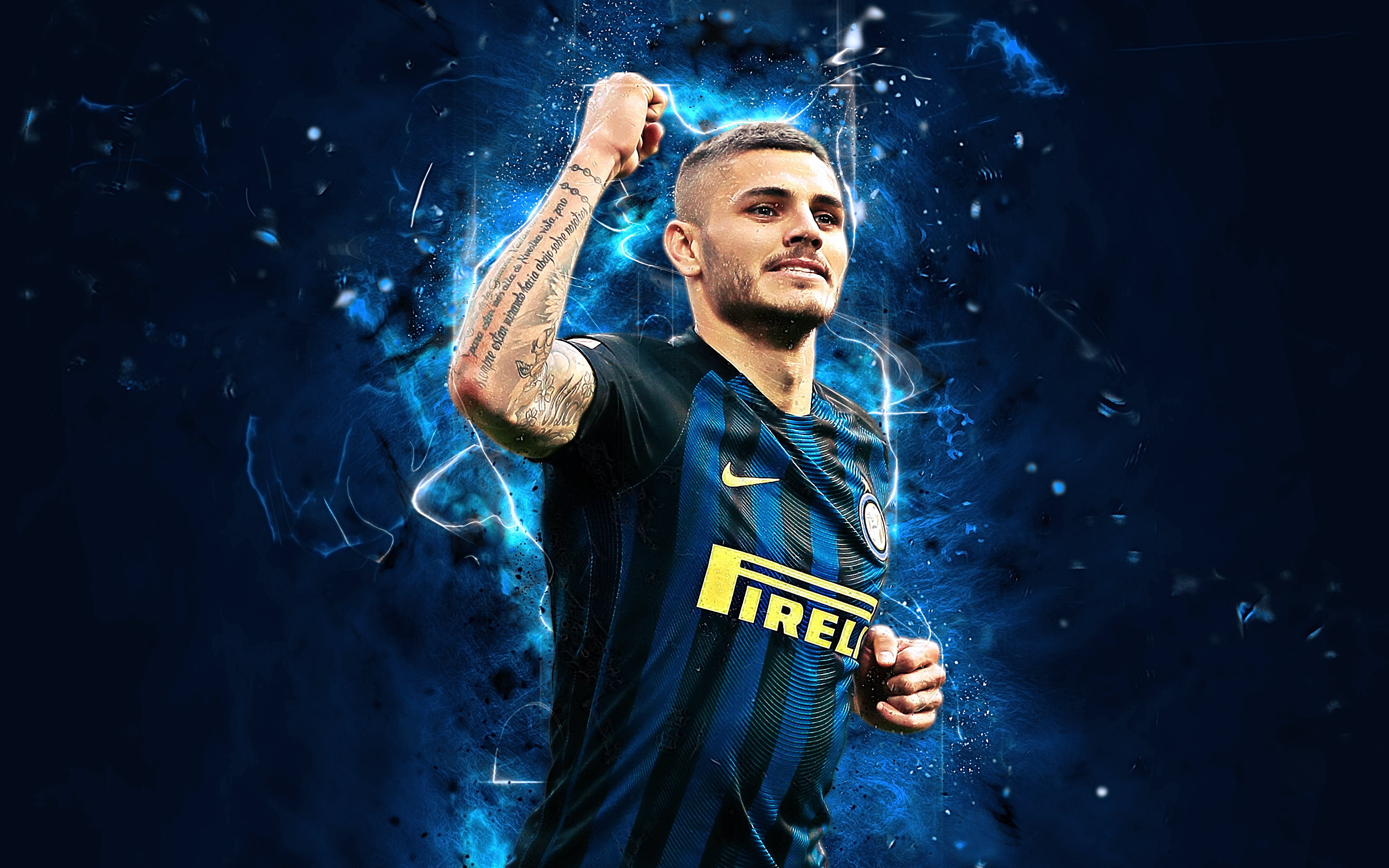 Free download wallpaper Sports, Soccer, Inter Milan, Mauro Icardi on your PC desktop