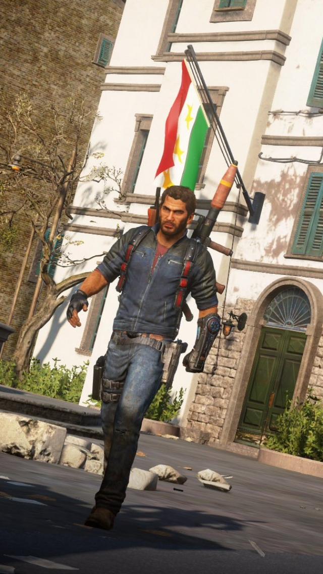 Mobile wallpaper video game, just cause 3, rico rodriguez (just cause), just cause